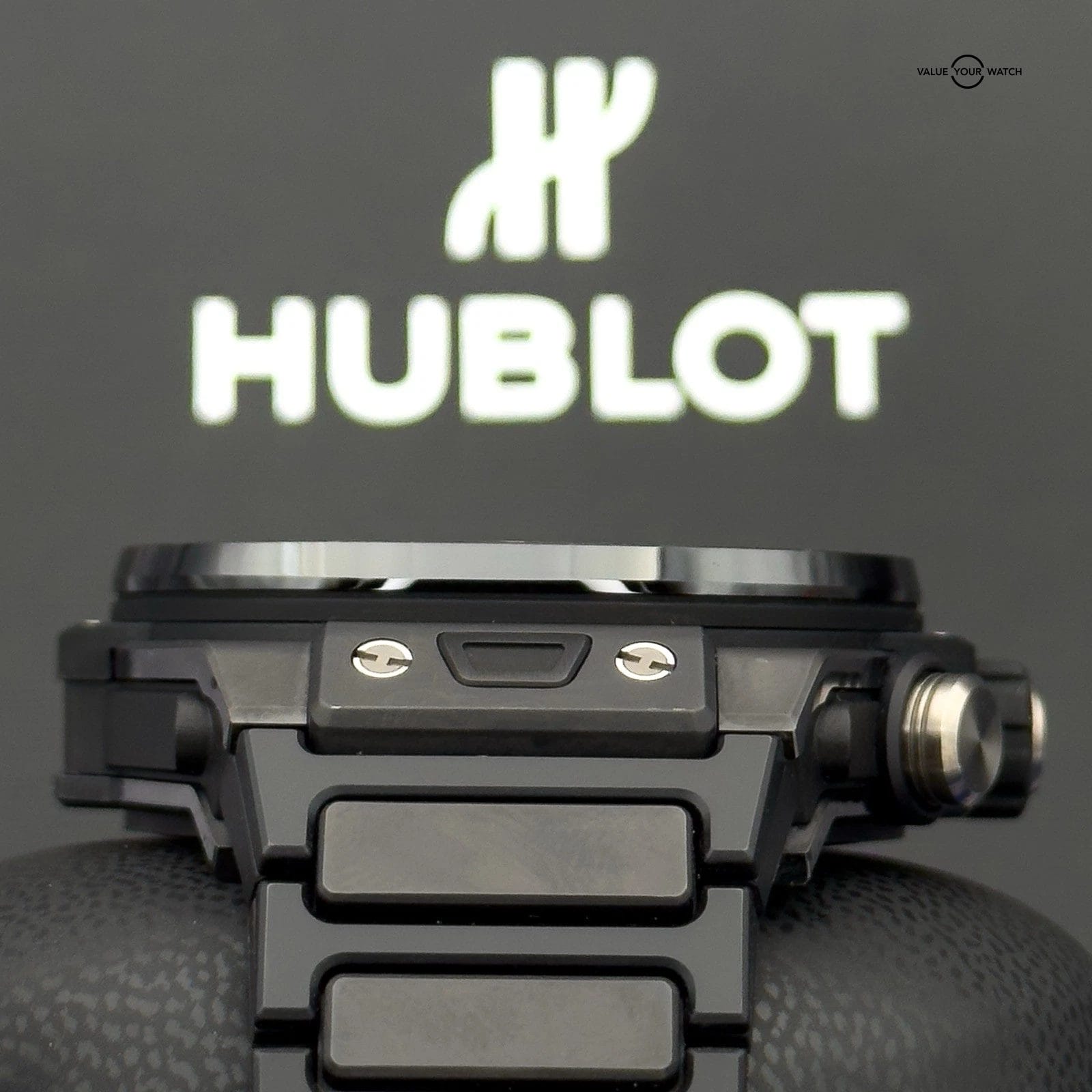 Hublot Big Bang Unico Black Magic Ceramic Skeleton 45mm- Bracelet+2 Extra Straps - Image 11
