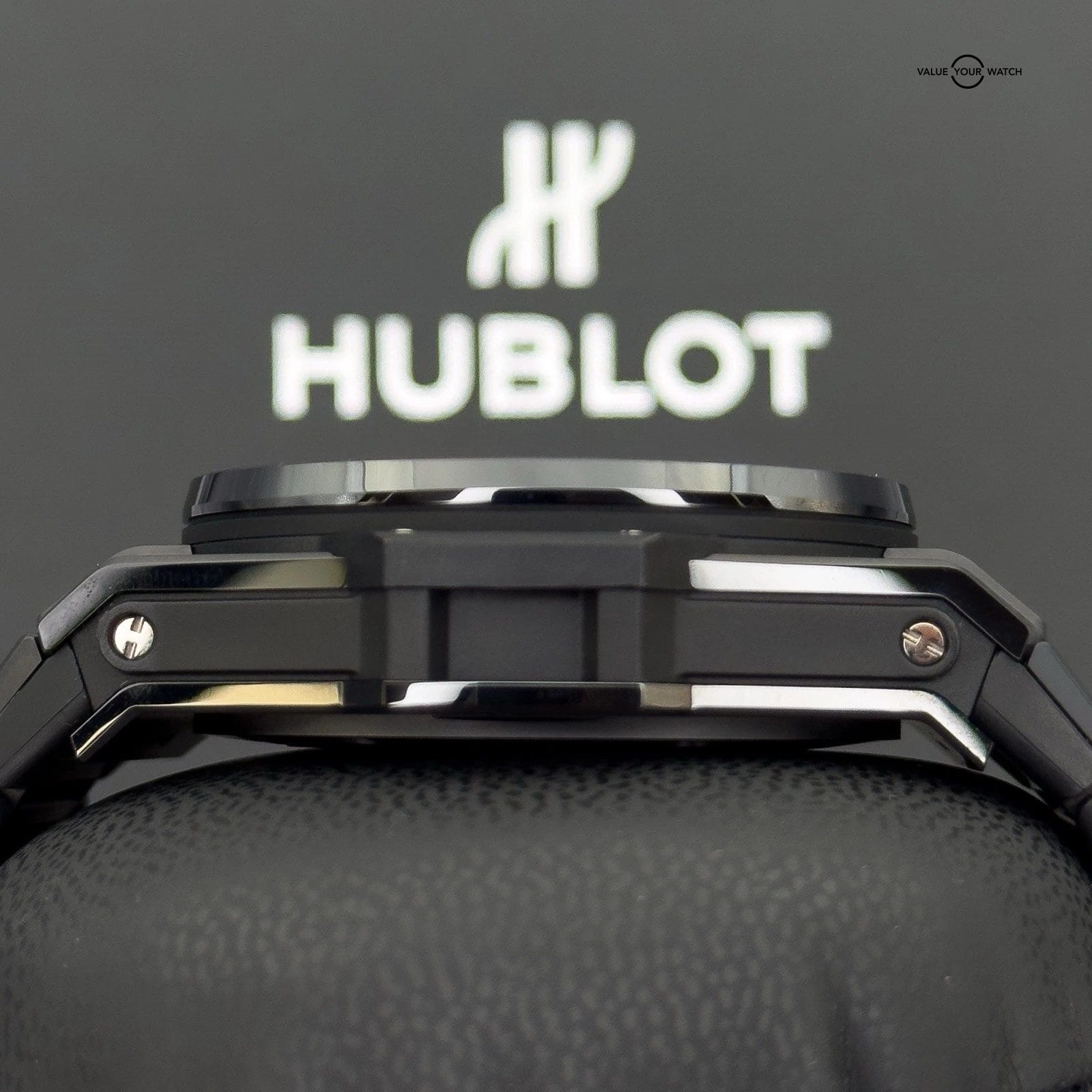 Hublot Big Bang Unico Black Magic Ceramic Skeleton 45mm- Bracelet+2 Extra Straps - Image 13