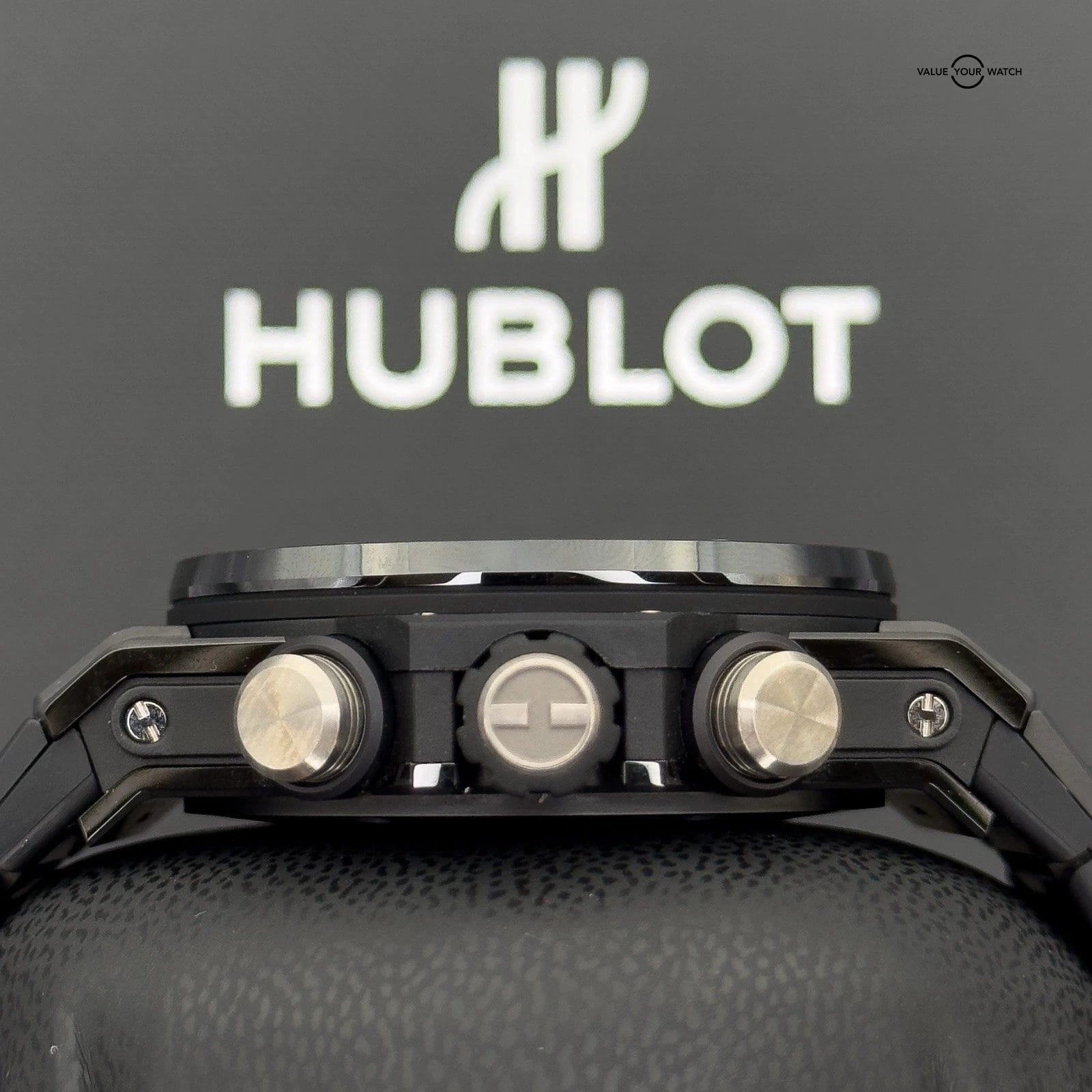 Hublot Big Bang Unico Black Magic Ceramic Skeleton 45mm- Bracelet+2 Extra Straps - Image 14