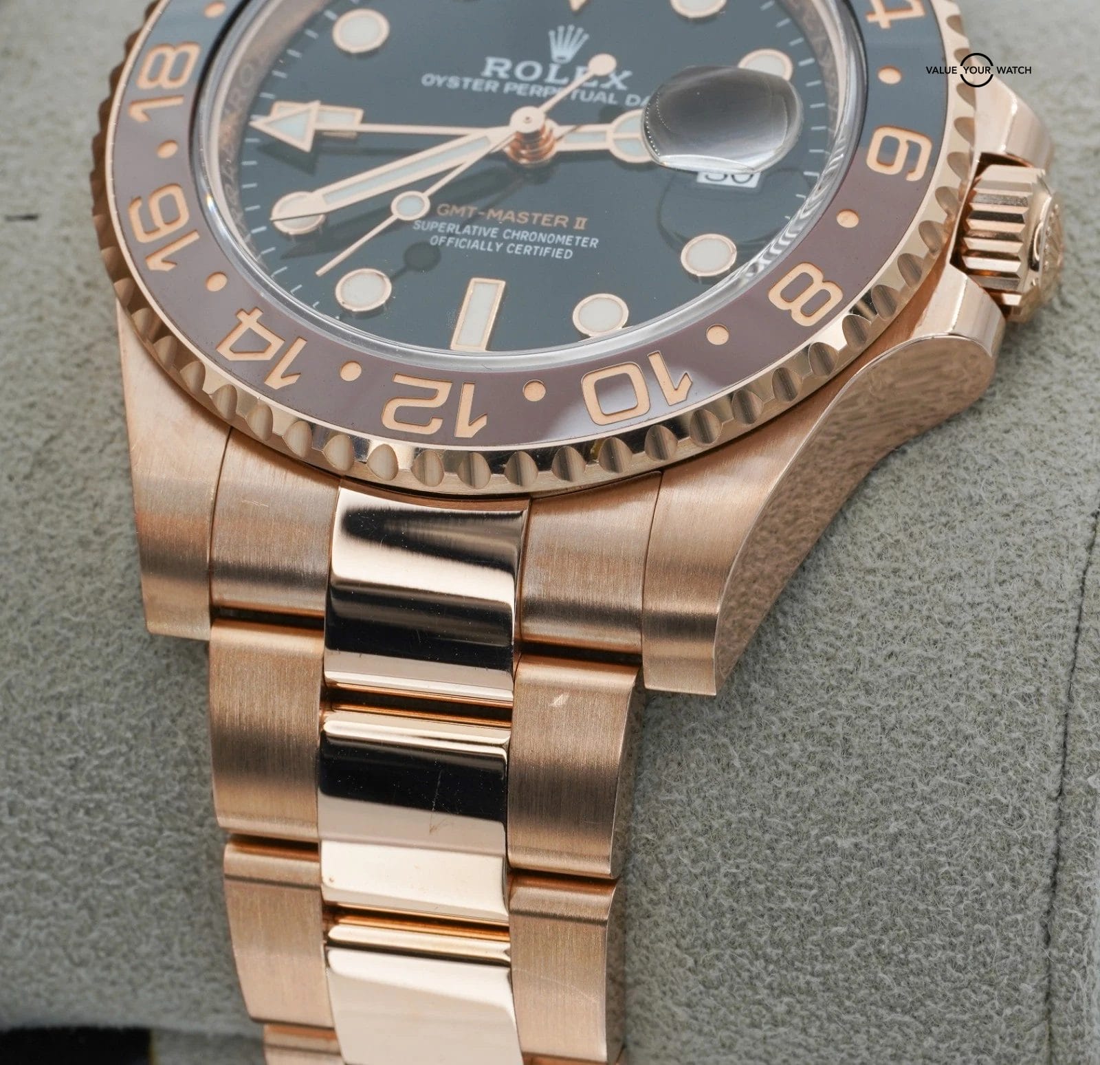 Rolex GMT Master II 40mm ROOTBEER 126715CHNR Rose Gold BOX/PAPERS! - Image 2