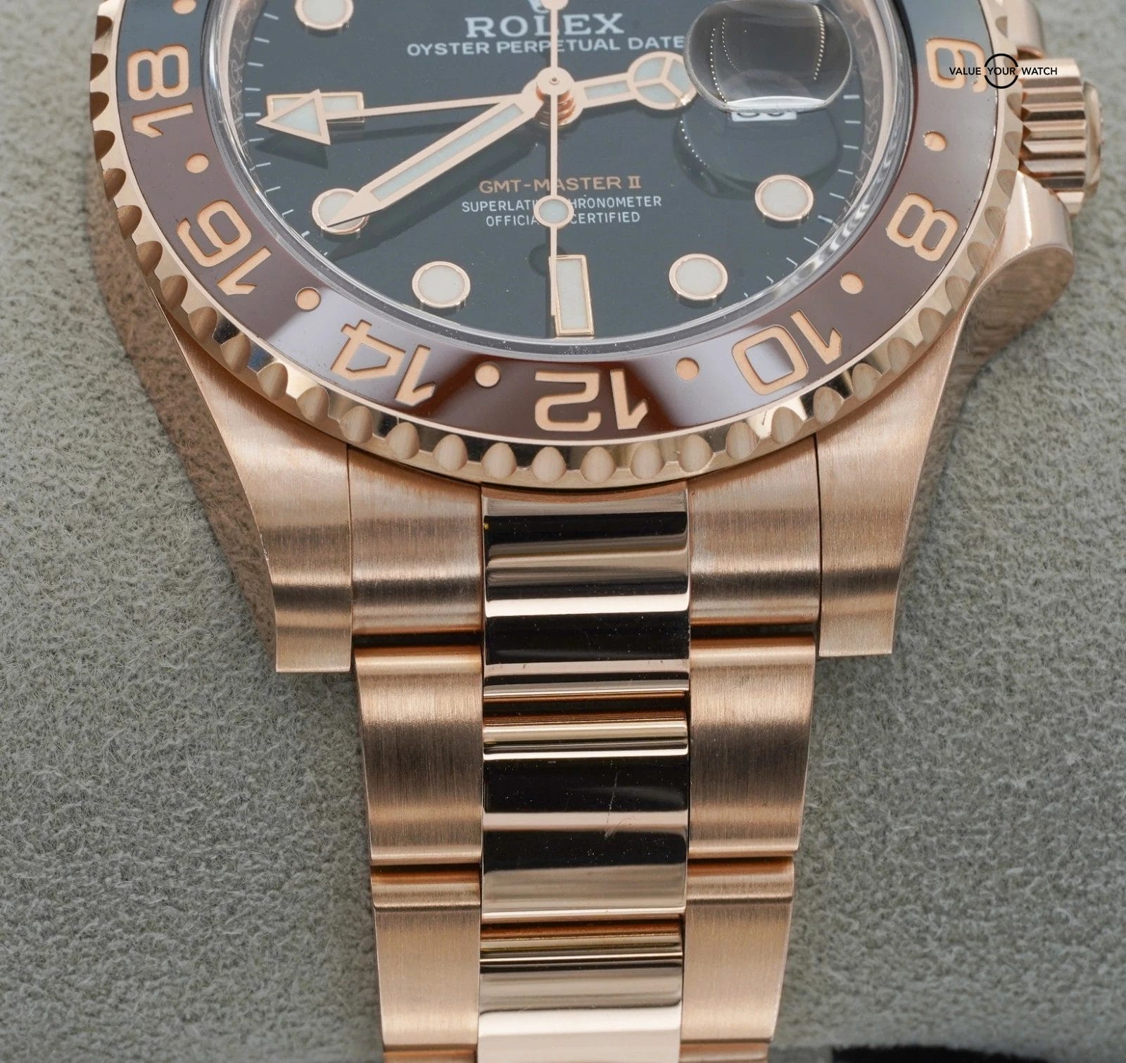 Rolex GMT Master II 40mm ROOTBEER 126715CHNR Rose Gold BOX/PAPERS! - Image 3