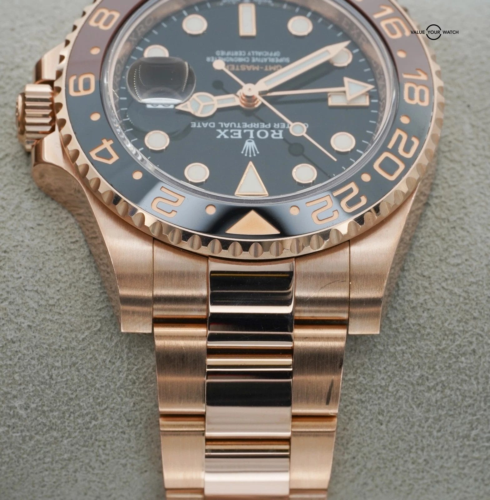 Rolex GMT Master II 40mm ROOTBEER 126715CHNR Rose Gold BOX/PAPERS! - Image 7