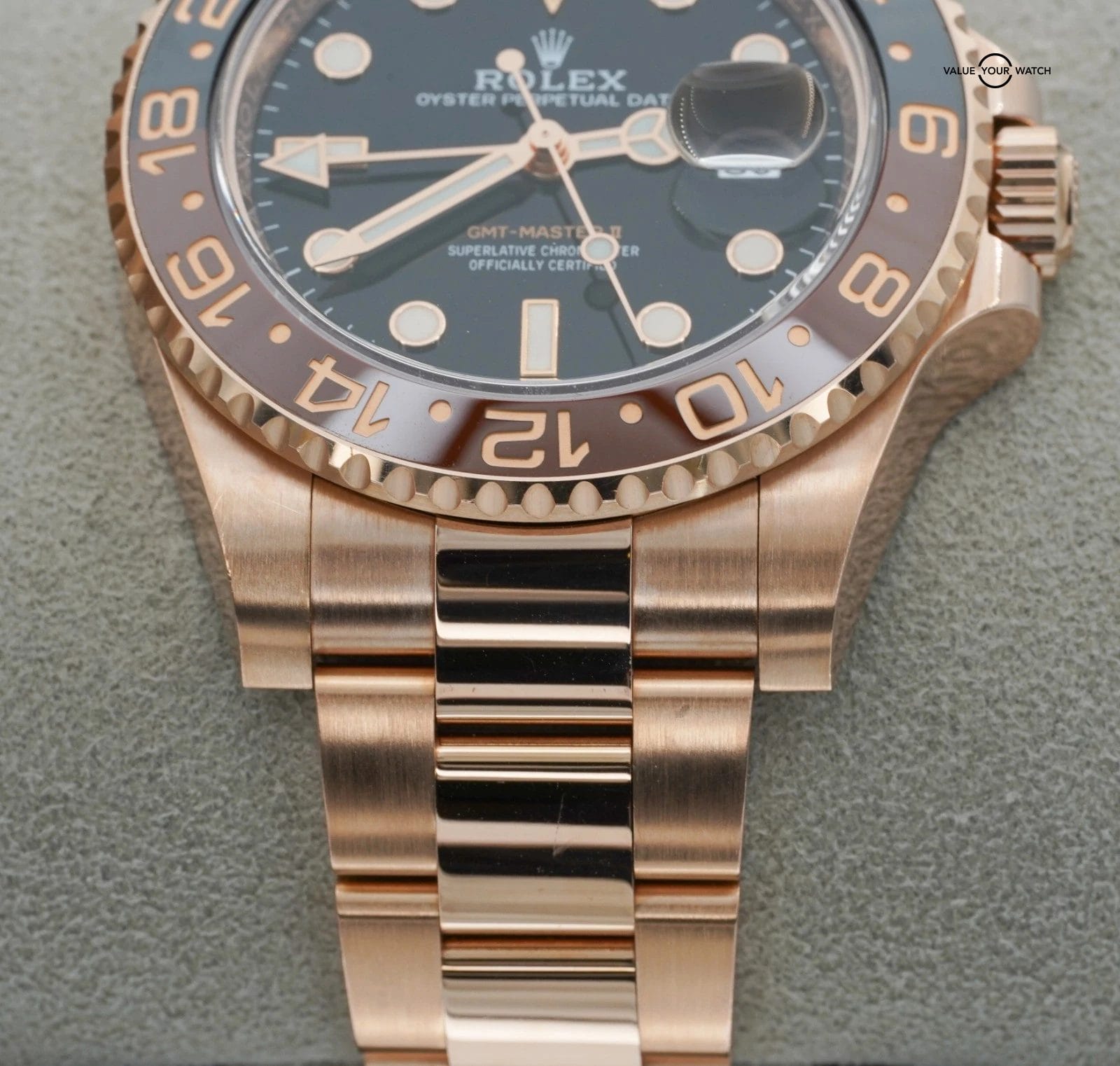 Rolex GMT Master II 40mm ROOTBEER 126715CHNR Rose Gold BOX/PAPERS! - Image 8