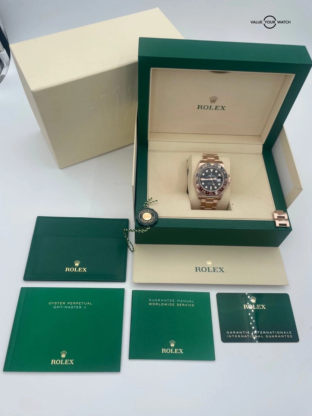 Rolex GMT Master II 40mm ROOTBEER 126715CHNR Rose Gold BOX/PAPERS! - Image 15