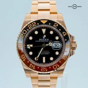 Rolex GMT Master II 40mm ROOTBEER 126715CHNR Rose Gold BOX/PAPERS!