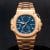 UNWORN 2021 Patek Philippe Nautilus 5990/1R Travel Time Chronograph Blue Dial