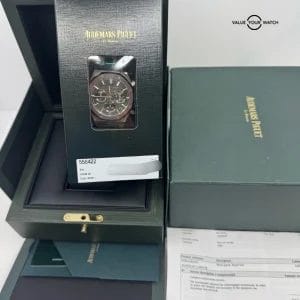 2025 SERVICE SEALED Unpolished 2024 Green Dial Flyback Chronograph Royal Oak