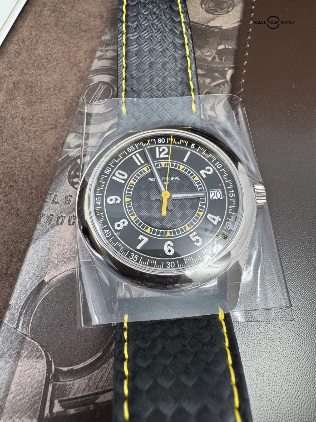 Unworn 2024 Patek Philippe Calatrava 40mm 6007G-001 White Gold Black Dial Yellow - Image 3
