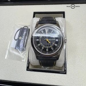 Unworn 2024 Patek Philippe Calatrava 40mm 6007G-001 White Gold Black Dial Yellow