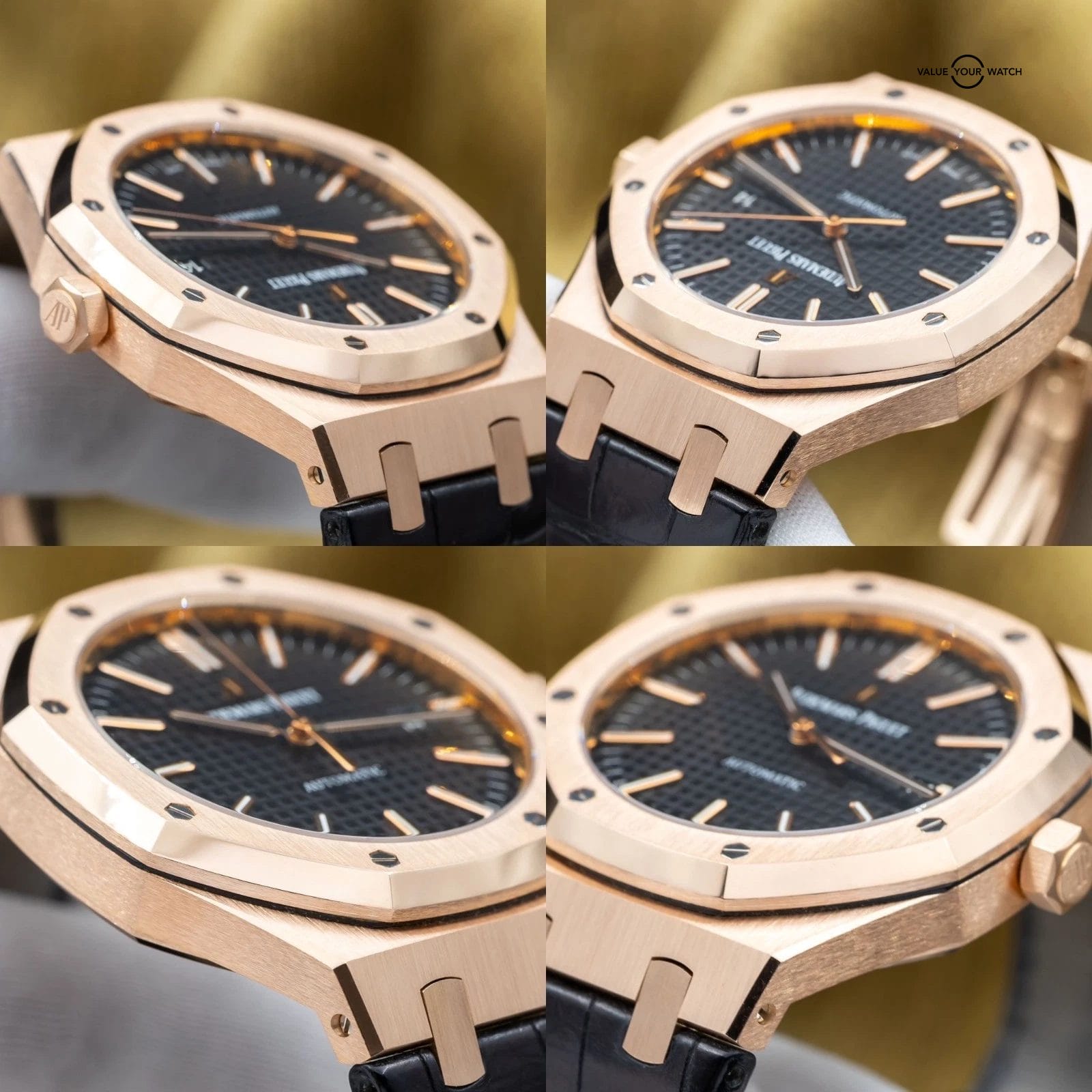 Audemars Piguet Royal Oak Selfwinding 41mm AP 15400OR Rose Gold Black Dial - Image 12