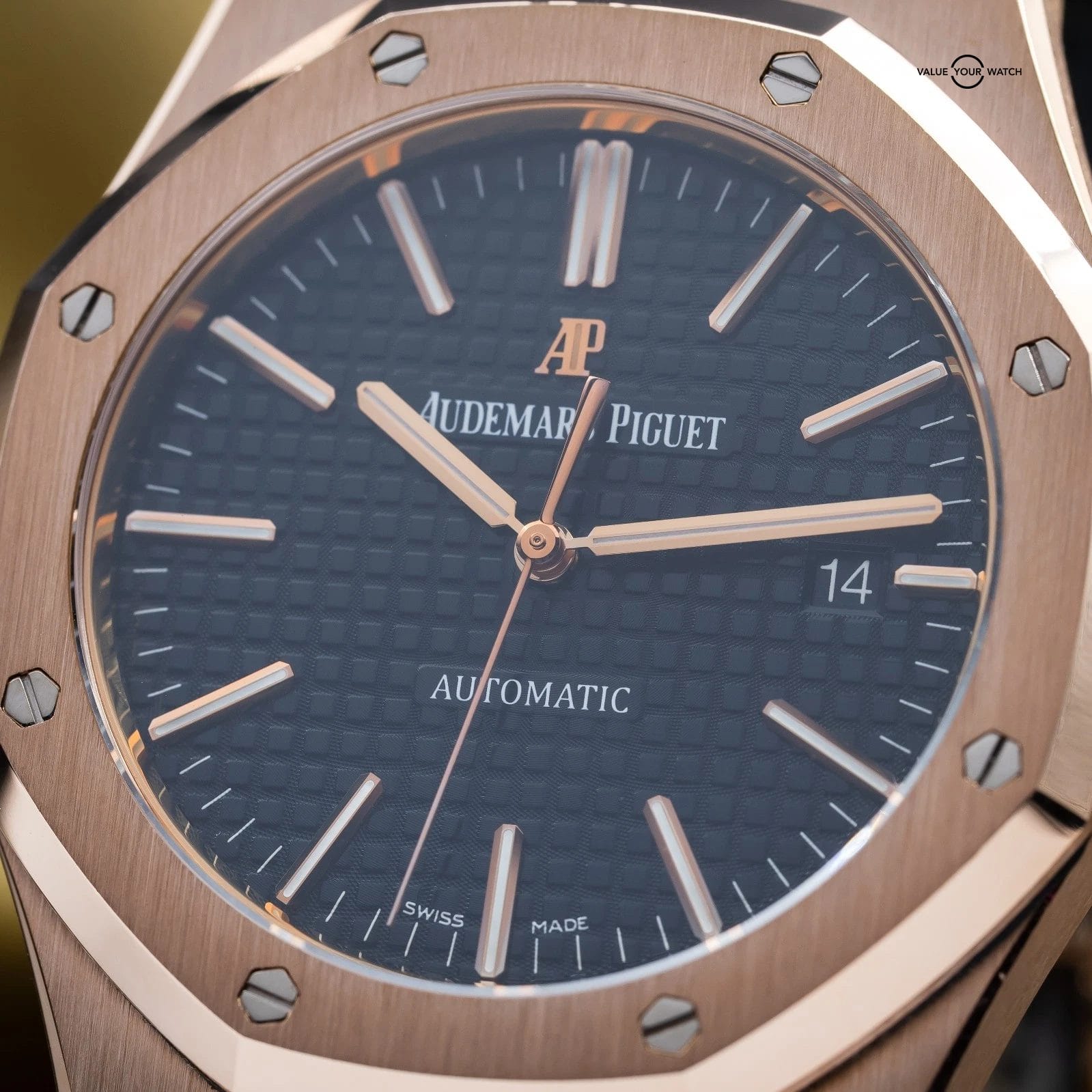 Audemars Piguet Royal Oak Selfwinding 41mm AP 15400OR Rose Gold Black Dial - Image 16