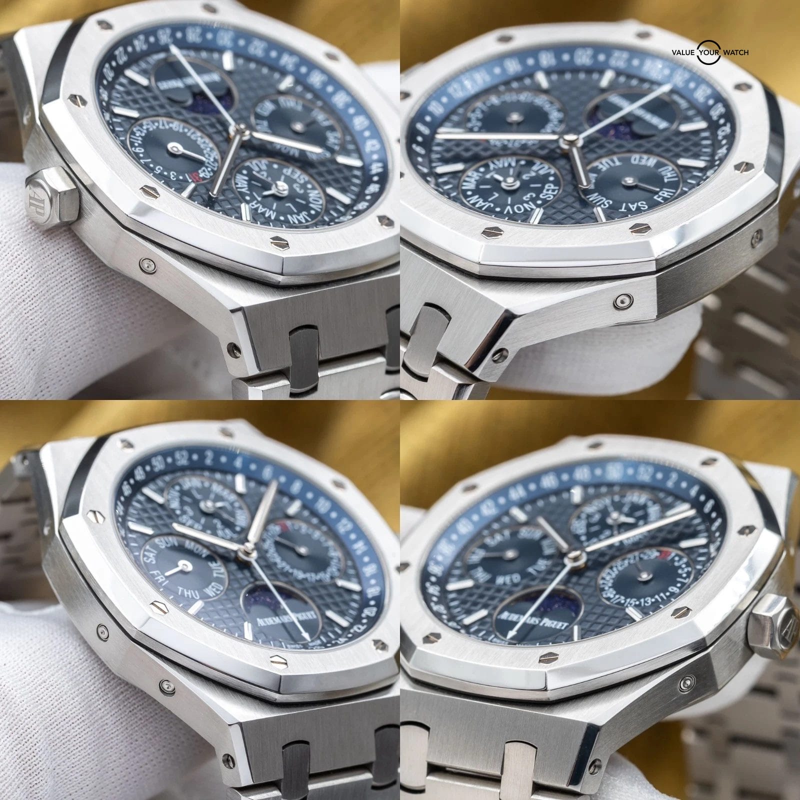 Audemars Piguet Royal Oak Perpetual Calendar 41mm Blue Dial AP Quantieme 26574ST - Image 14