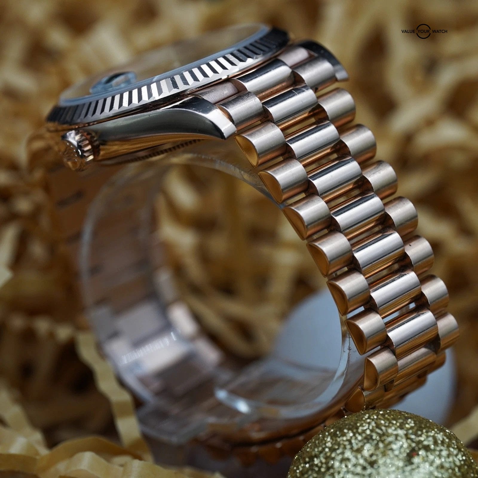 Rolex Day-Date Olive Rose Gold - 228235 President 40mm - Complete Set - Image 6