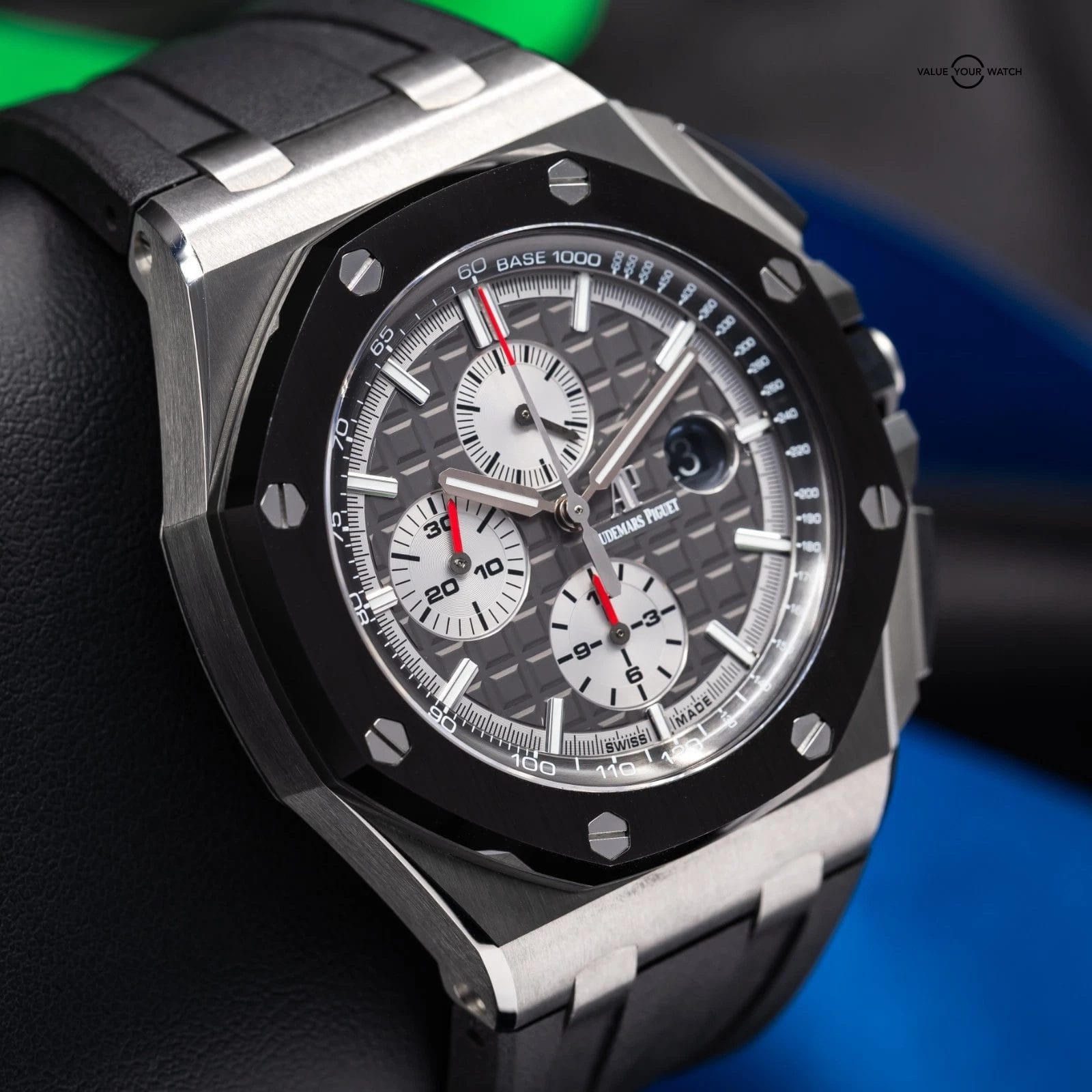Audemars Piguet Royal Oak Offshore Chronograph Slate Gray Men's Watch - 26400IO - Image 16