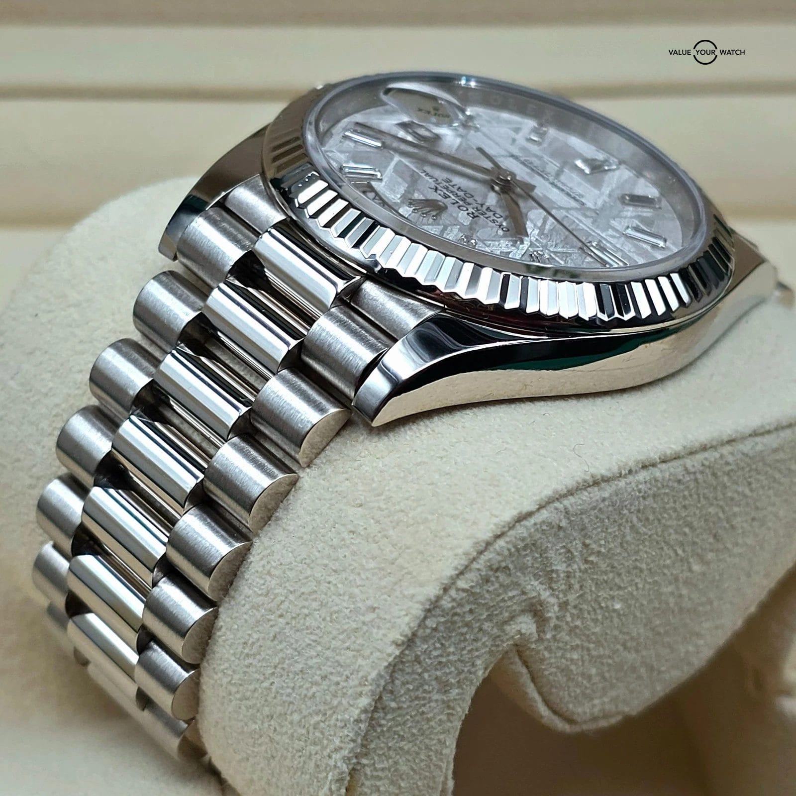 Rolex Day Date 40mm Meteorite Dial President, White Gold. Ref. 228239 - Image 3