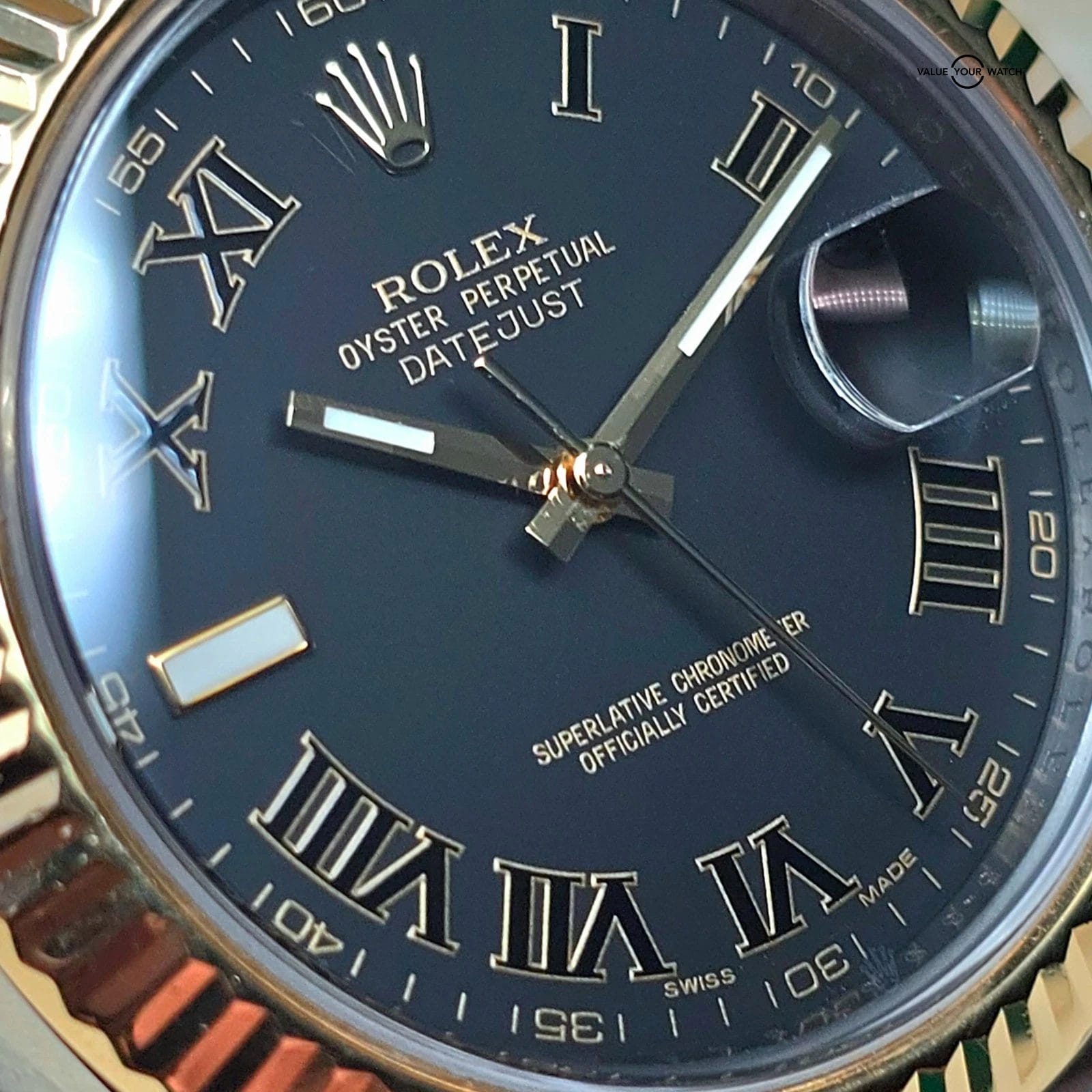 Rolex Datejust II 41mm gray Wimbledon dial, two tone 18k Gold/steel ref 116333 - Image 3