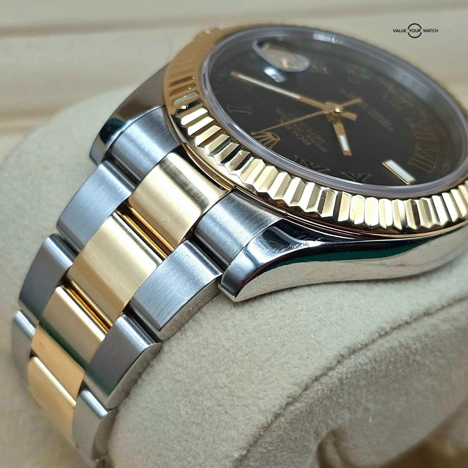Rolex Datejust II 41mm gray Wimbledon dial, two tone 18k Gold/steel ref 116333 - Image 4