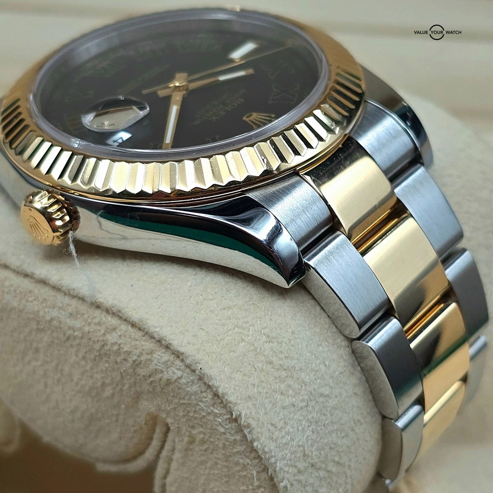 Rolex Datejust II 41mm gray Wimbledon dial, two tone 18k Gold/steel ref 116333 - Image 5