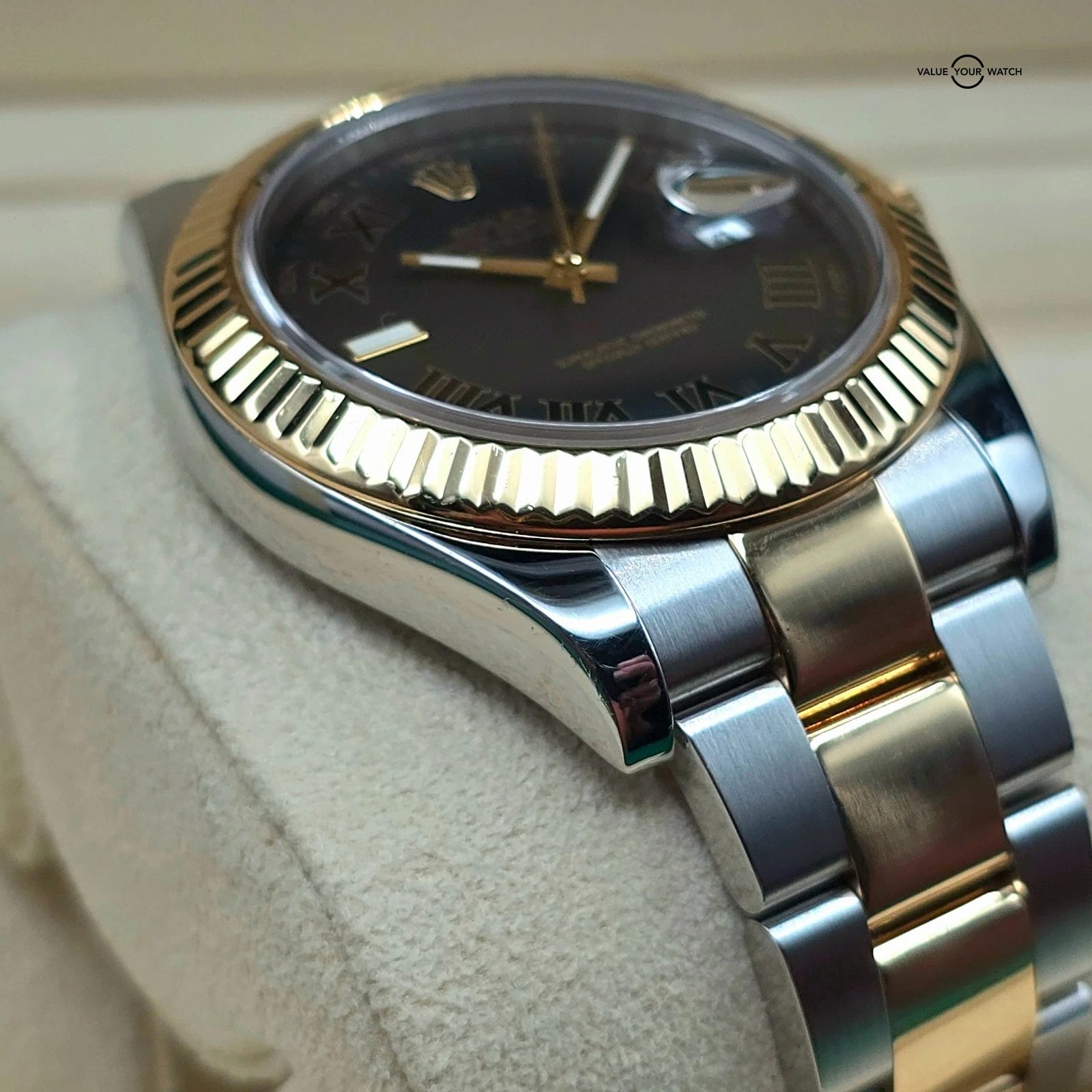 Rolex Datejust II 41mm gray Wimbledon dial, two tone 18k Gold/steel ref 116333 - Image 7