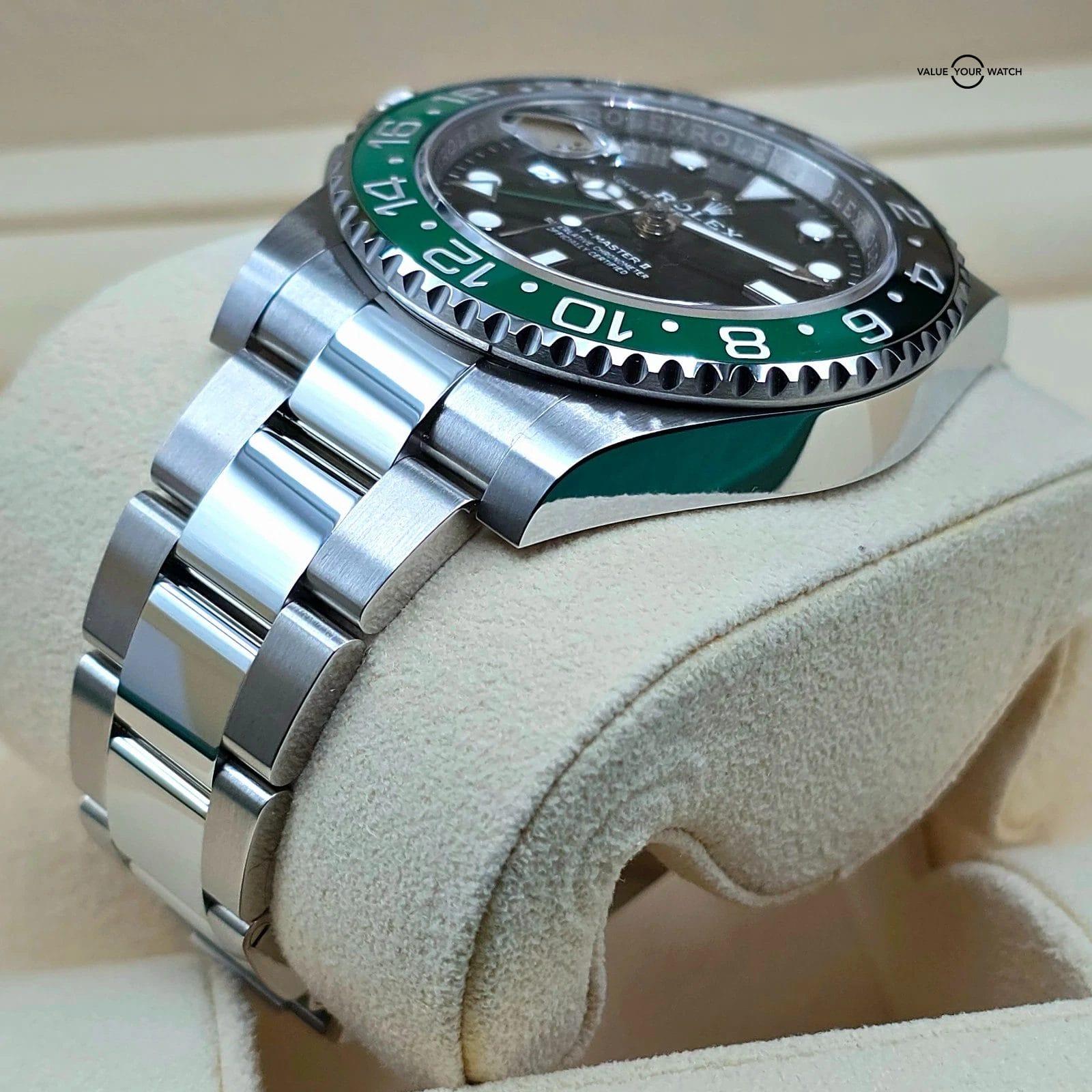 Rolex GMT-Master II 126720VTNR Silver Oyster Bracelet with Black and Green Bezel - Image 2