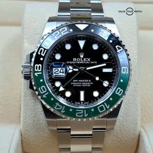 Rolex GMT-Master II 126720VTNR Silver Oyster Bracelet with Black and Green Bezel