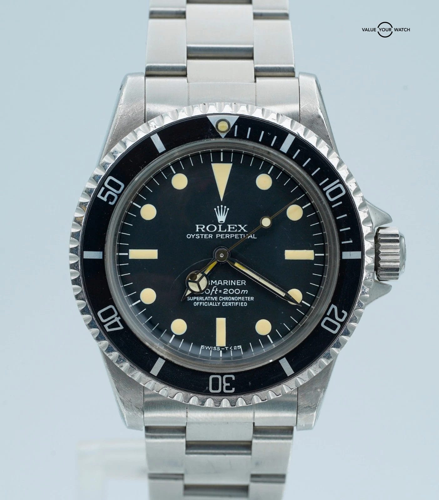 Rolex Submariner No Date 5512 Stainless Steel Black Dial 40mm!