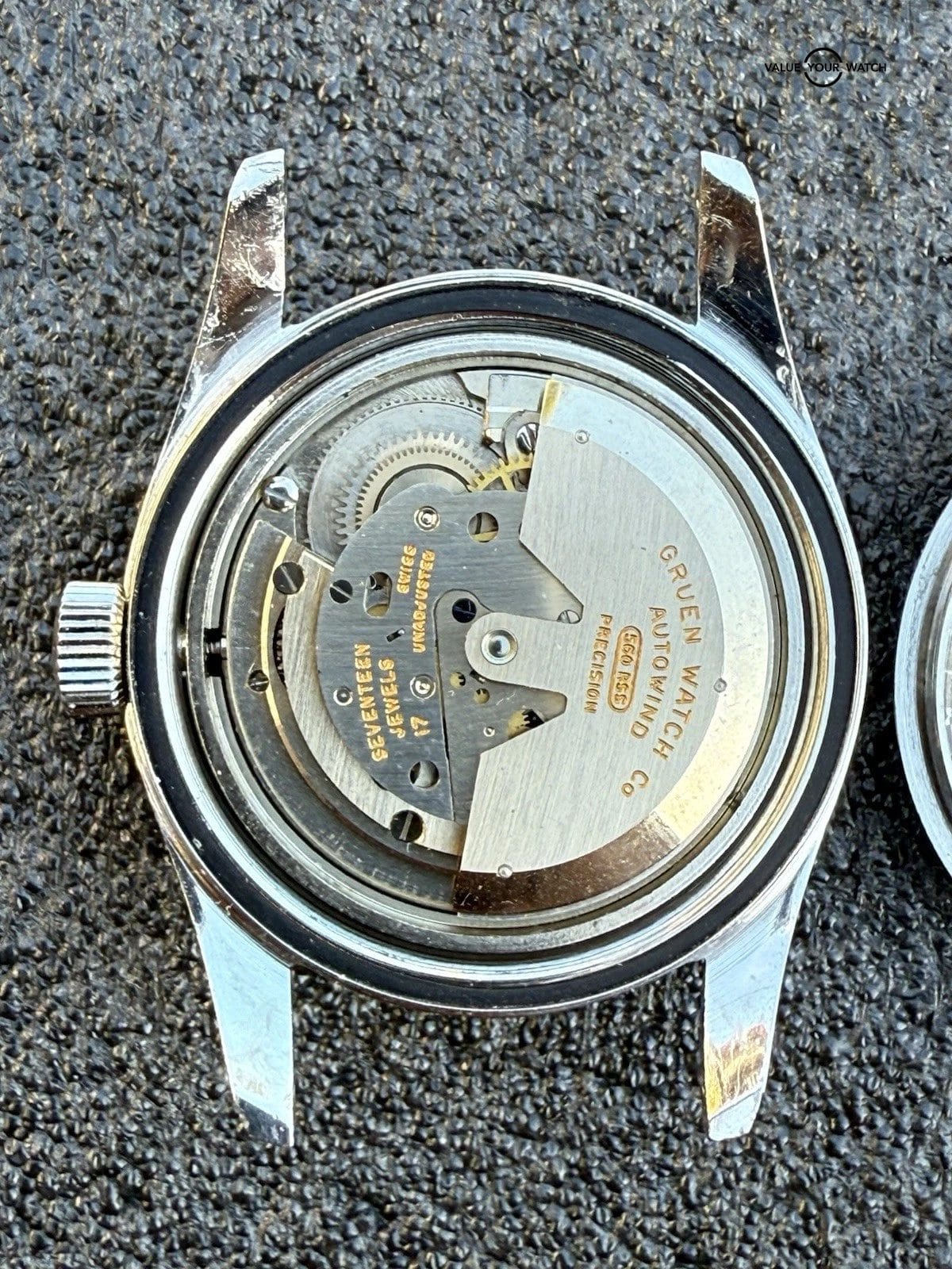 Vintage Gruen Ocean Chief Diver Watch 560RSS Missing Bezel From Estate Sale Runs - Image 5