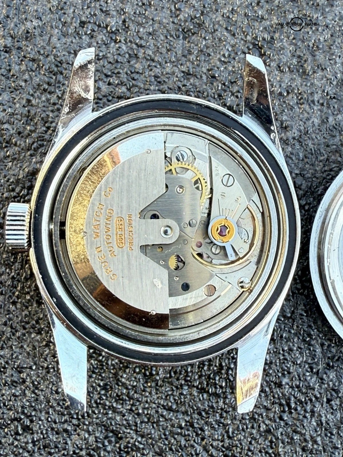 Vintage Gruen Ocean Chief Diver Watch 560RSS Missing Bezel From Estate Sale Runs - Image 6