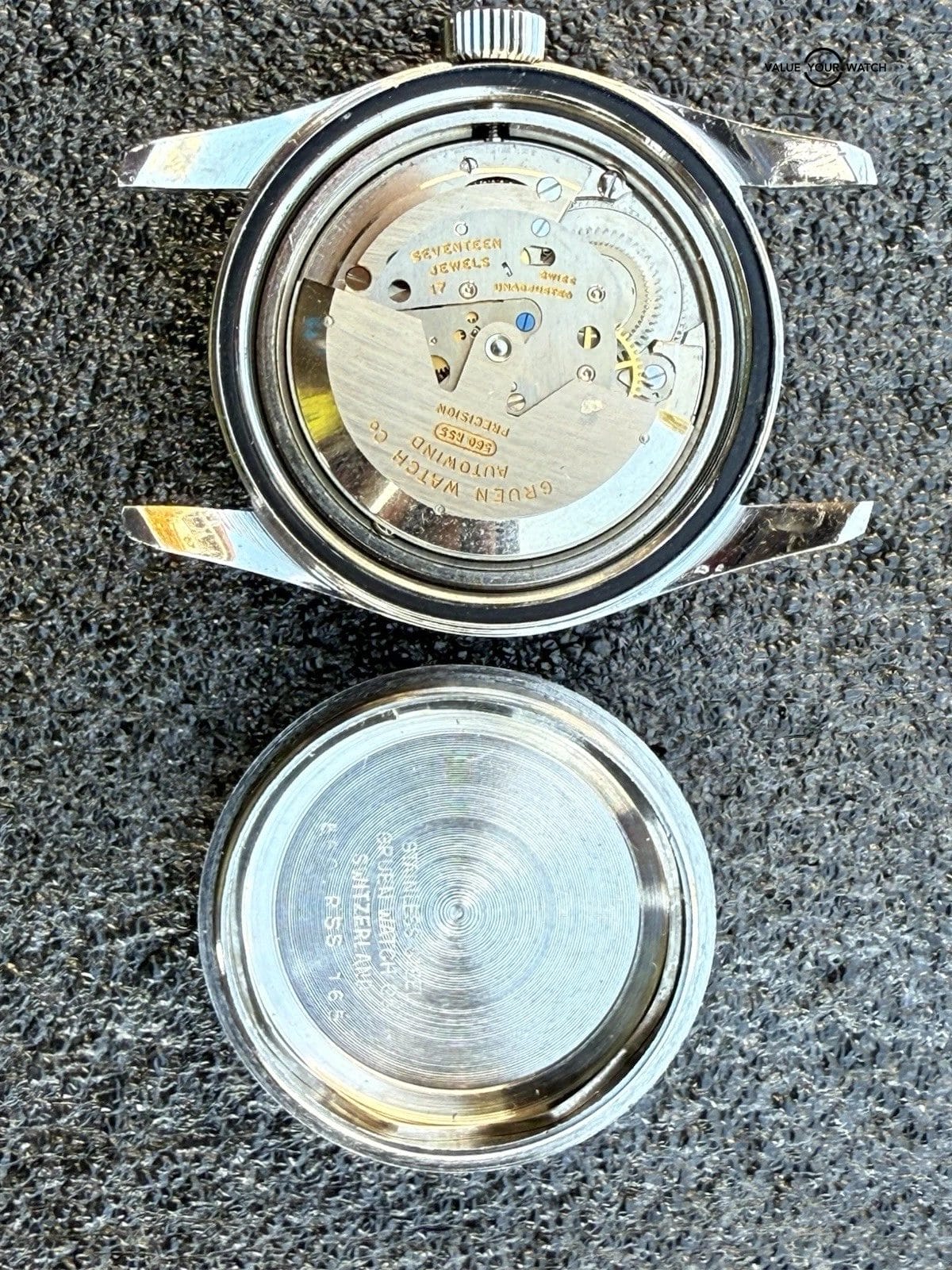 Vintage Gruen Ocean Chief Diver Watch 560RSS Missing Bezel From Estate Sale Runs - Image 8