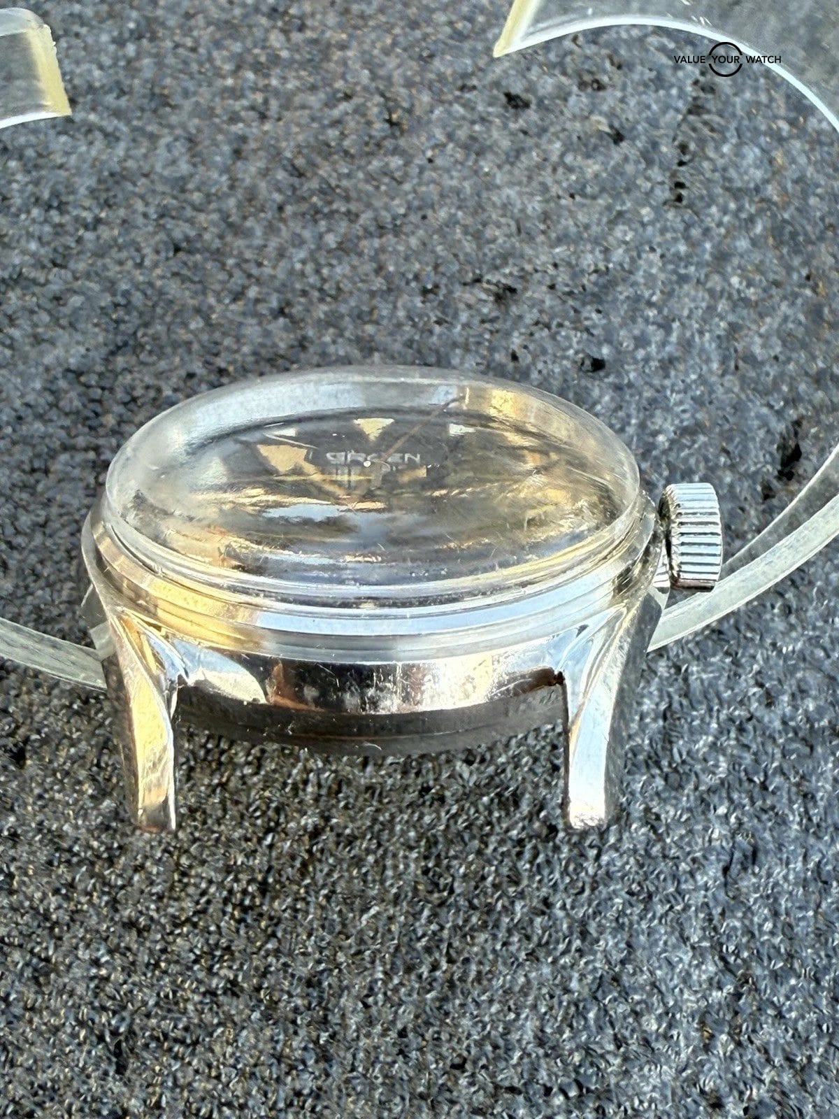 Vintage Gruen Ocean Chief Diver Watch 560RSS Missing Bezel From Estate Sale Runs - Image 9