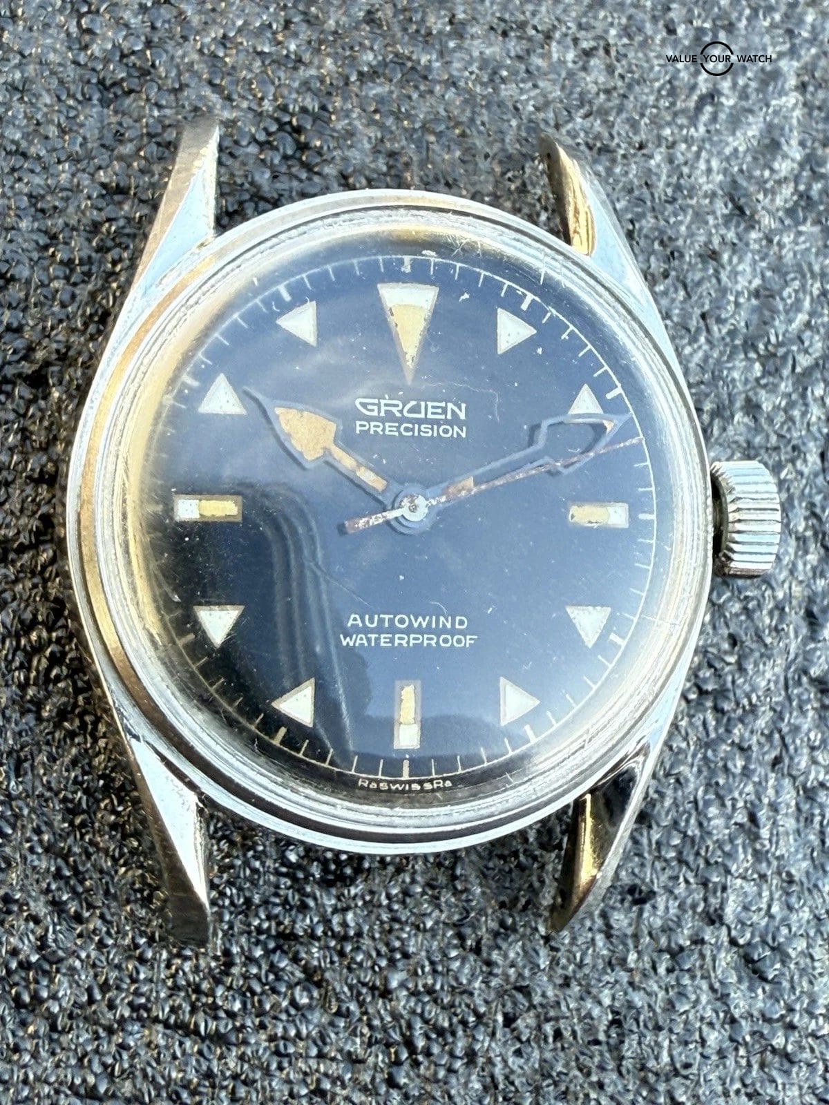 Vintage Gruen Ocean Chief Diver Watch 560RSS Missing Bezel From Estate Sale Runs - Image 17