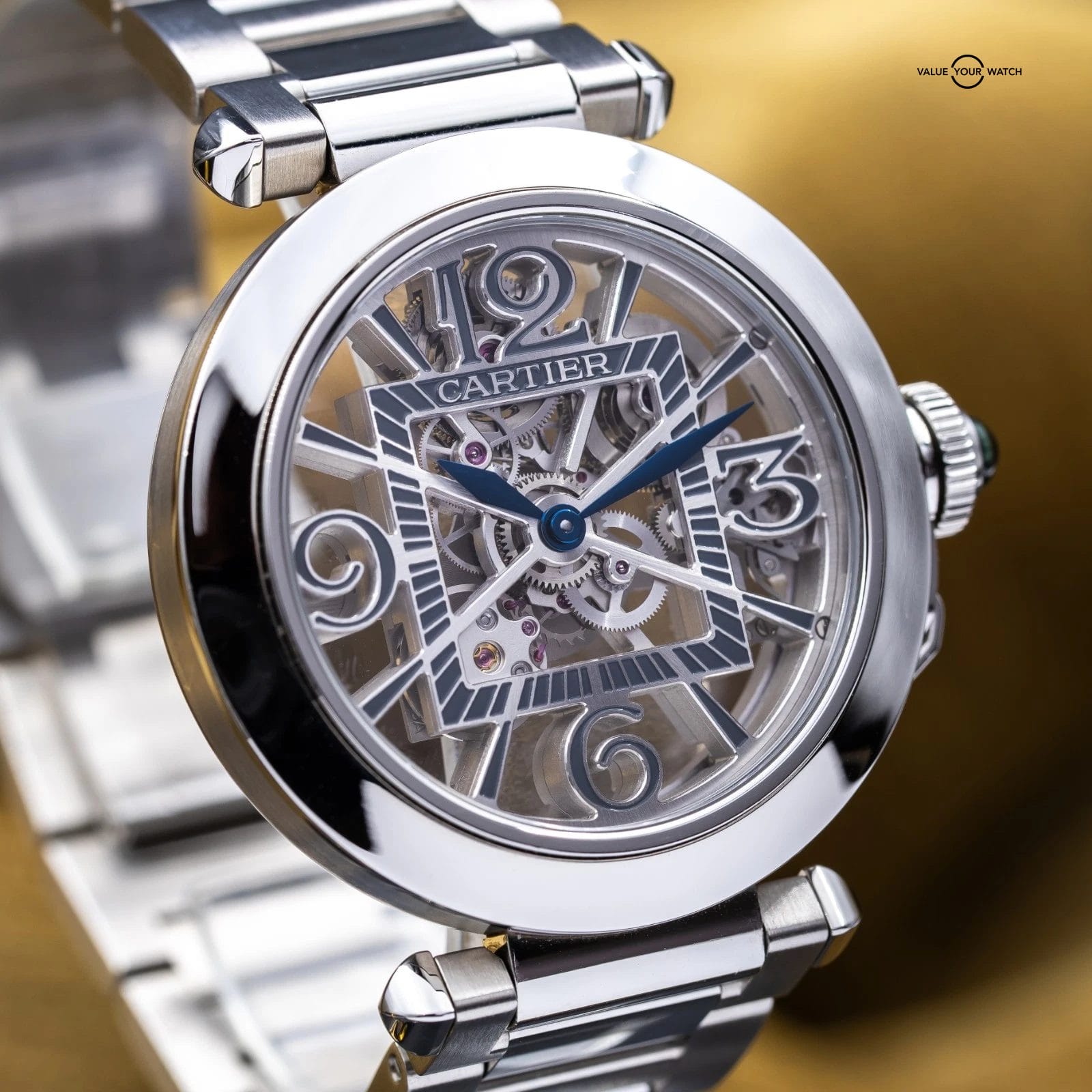 Cartier Pasha de Cartier Steel 41mm Skeleton Dial WHPA0007 - Complete Set 2022 - Image 5