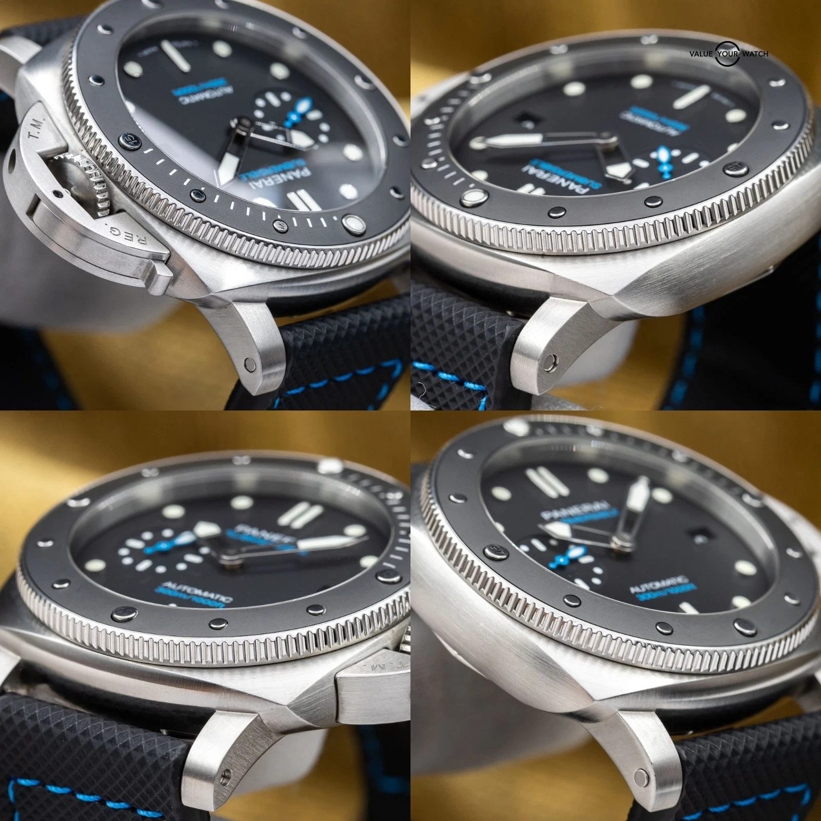 Panerai Submersible Black Dial Rubber 42mm PAM00683 PAM 683 - Full Set + Straps - Image 10