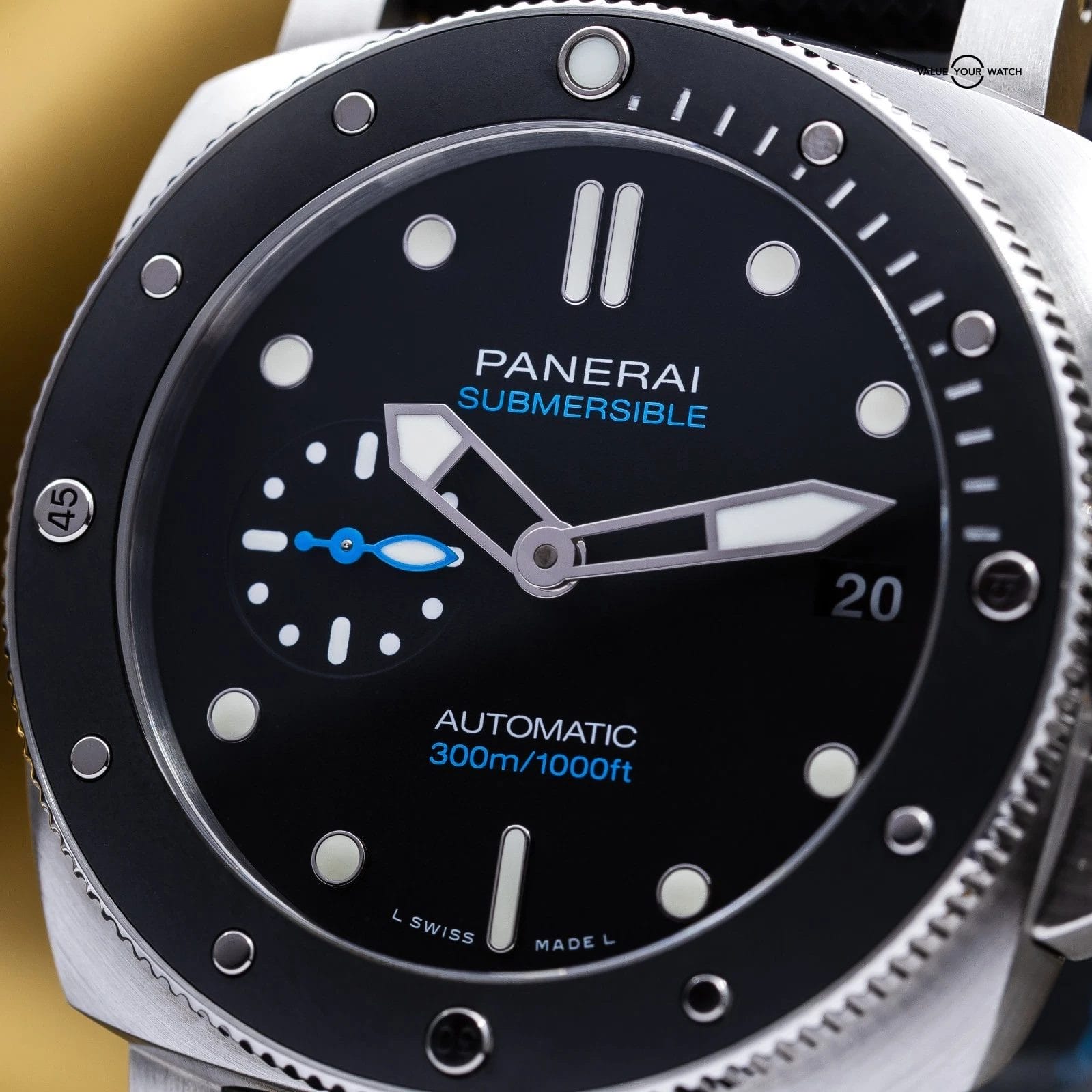 Panerai Submersible Black Dial Rubber 42mm PAM00683 PAM 683 - Full Set + Straps - Image 14
