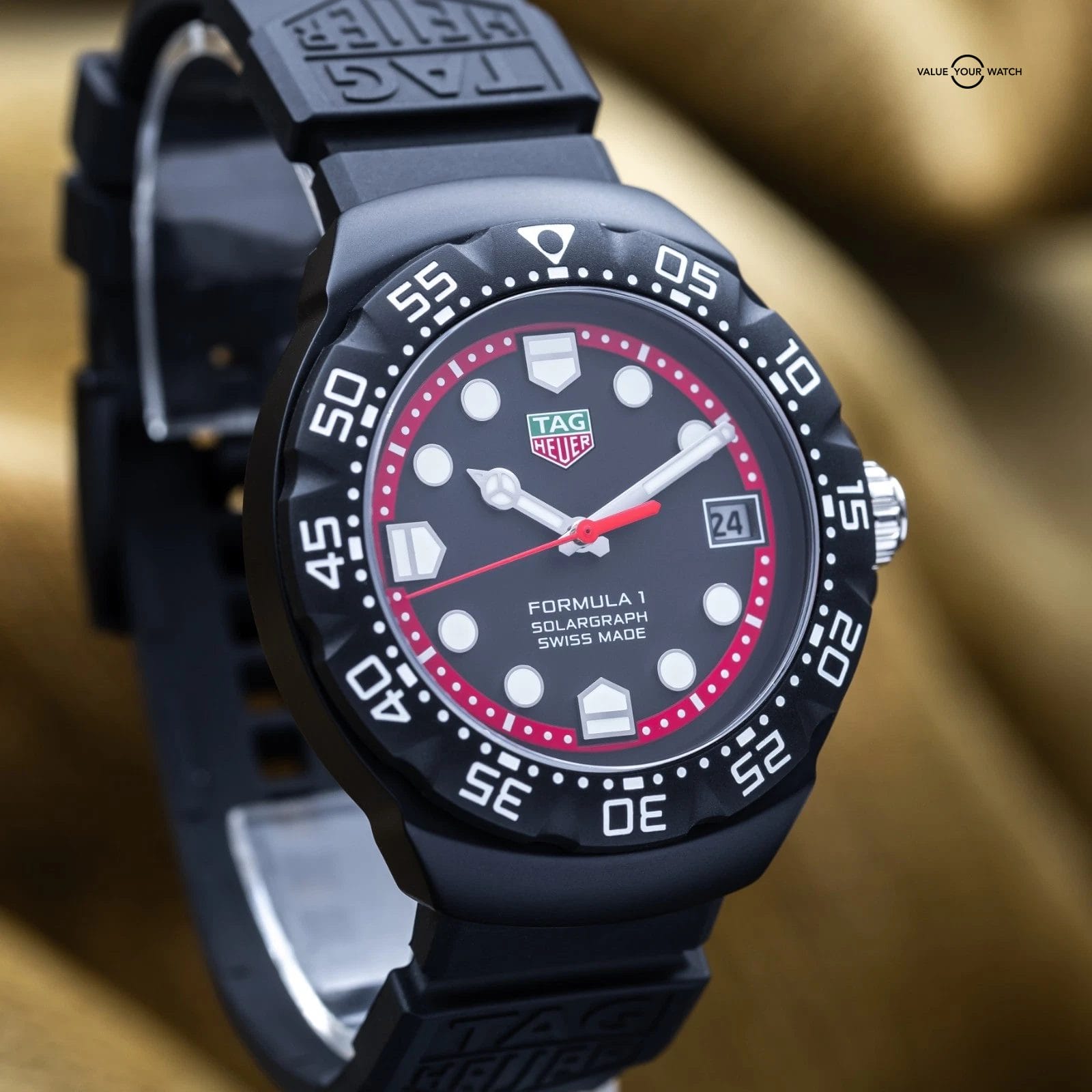 TAG Heuer Formula 1 Solargraph 38mm Steel DLC WBY1114 - Complete