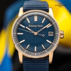 2024 Audemars Piguet Code 11.59 Blue Dial Rose Gold 41mm Mens Watch 15210OR
