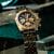 Breitling Chronomat 44 Gold Bezel Rich Blue Dial Steel Automatic Date Chronograph B + P