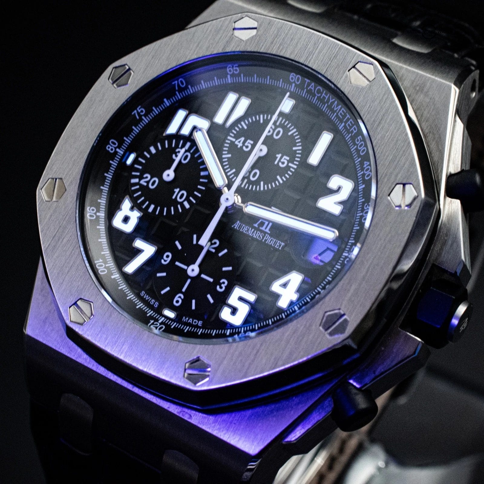 Audemars Piguet Royal Oak Offshore Black Themes Chrono 42mm, Ref. 26020ST w/ B&P - Image 5