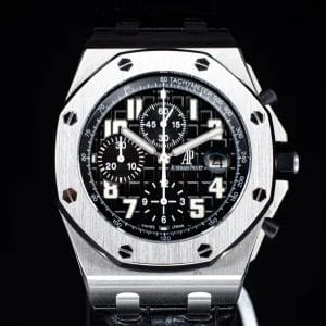 Audemars Piguet Royal Oak Offshore Black Themes Chrono 42mm, Ref. 26020ST w/ B&P