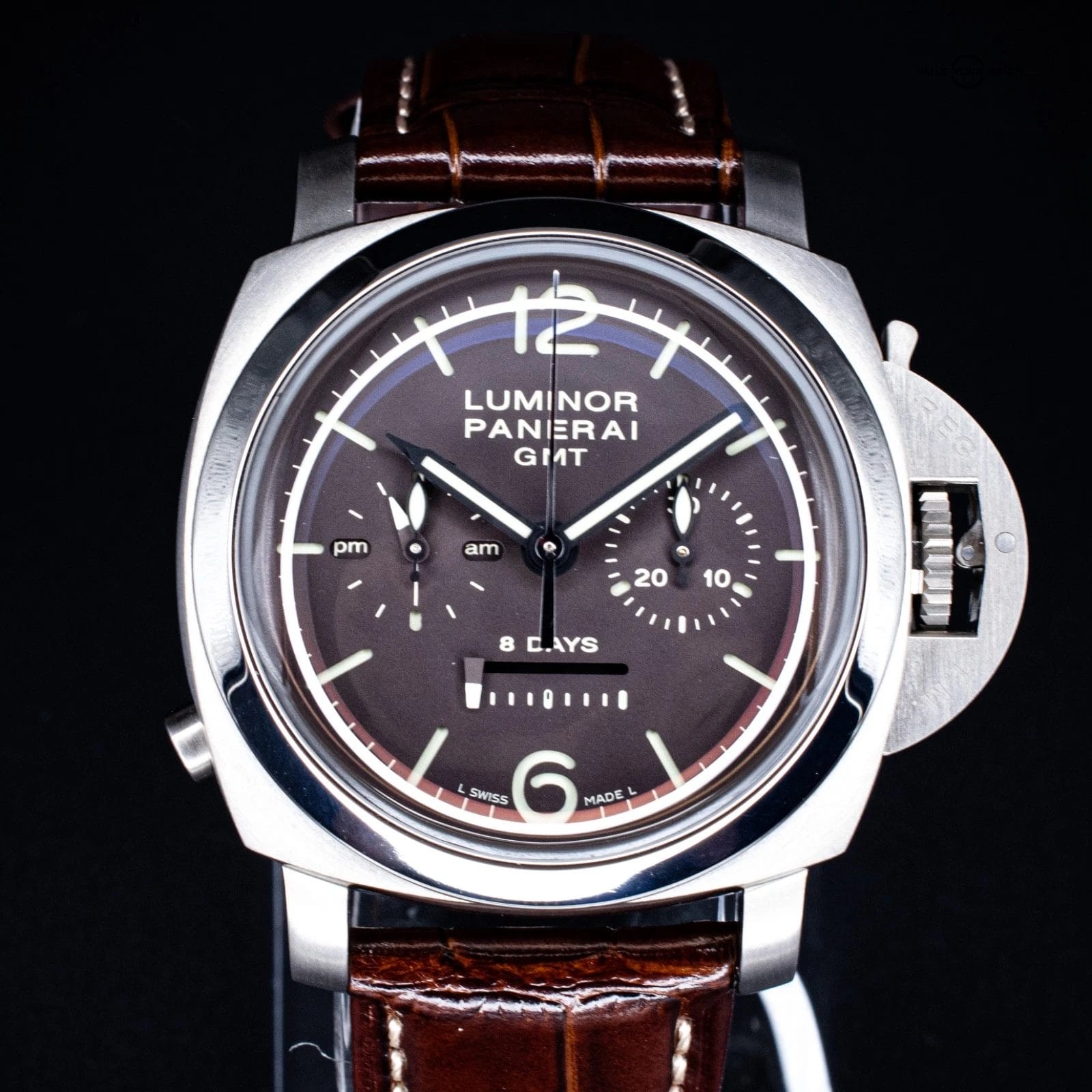 Panerai Luminor 1950 Chrono Monopulsante 8 Days GMT 44mm, Ref. PAM00311 w/ B&P