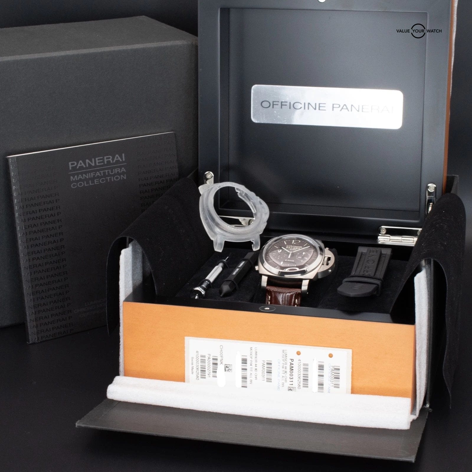Panerai Luminor 1950 Chrono Monopulsante 8 Days GMT 44mm, Ref. PAM00311 w/ B&P - Image 14