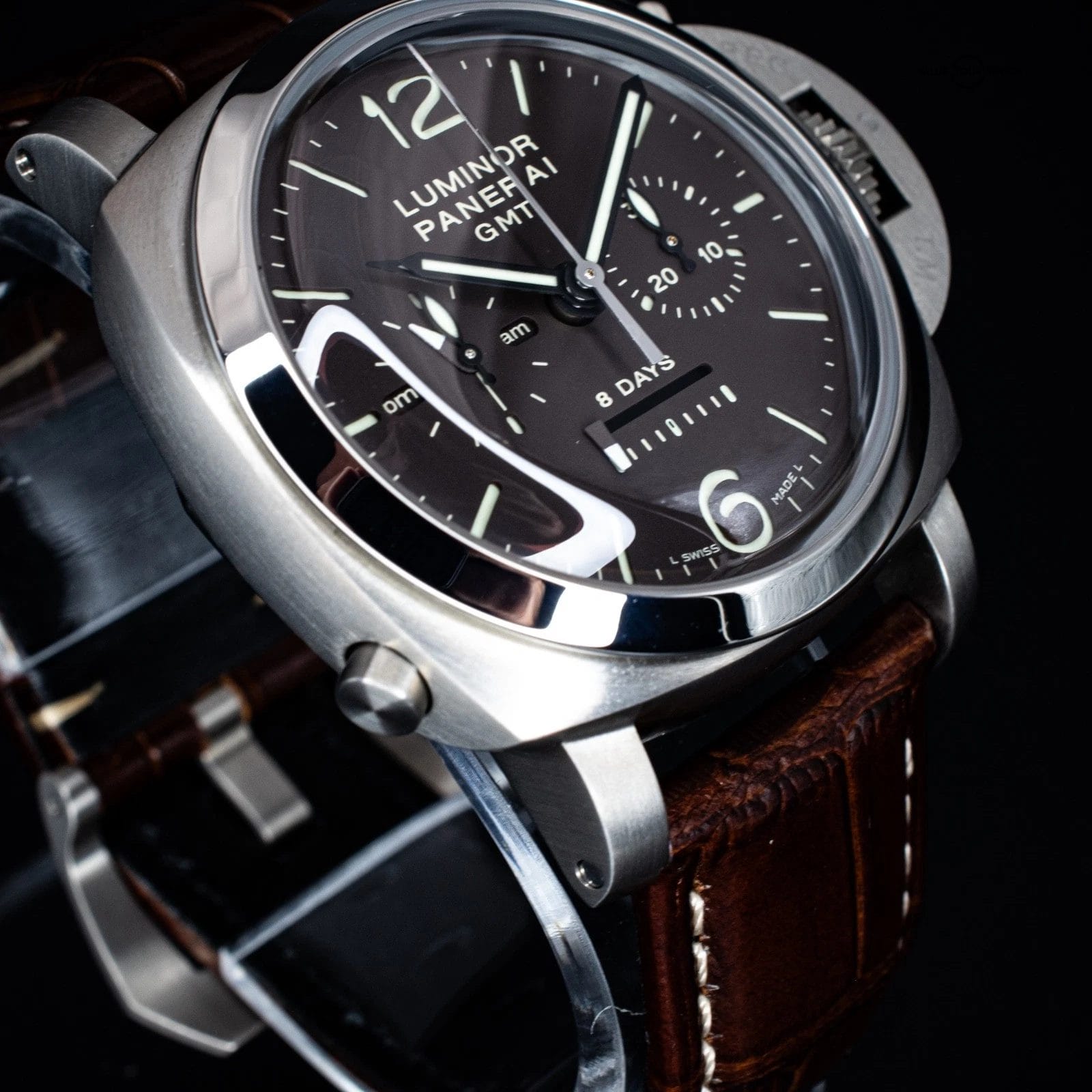 Panerai Luminor 1950 Chrono Monopulsante 8 Days GMT 44mm, Ref. PAM00311 w/ B&P - Image 16