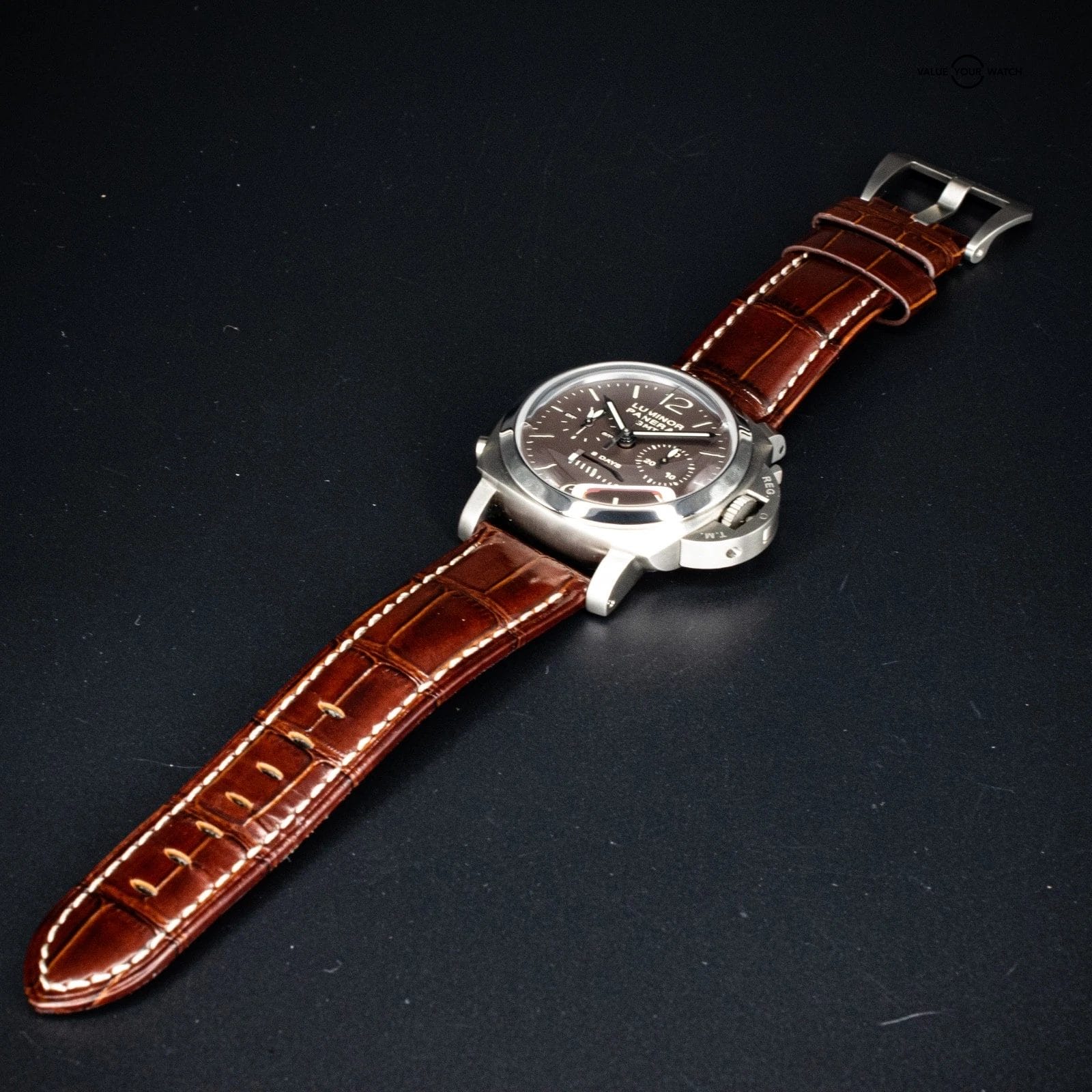 Panerai Luminor 1950 Chrono Monopulsante 8 Days GMT 44mm, Ref. PAM00311 w/ B&P - Image 3