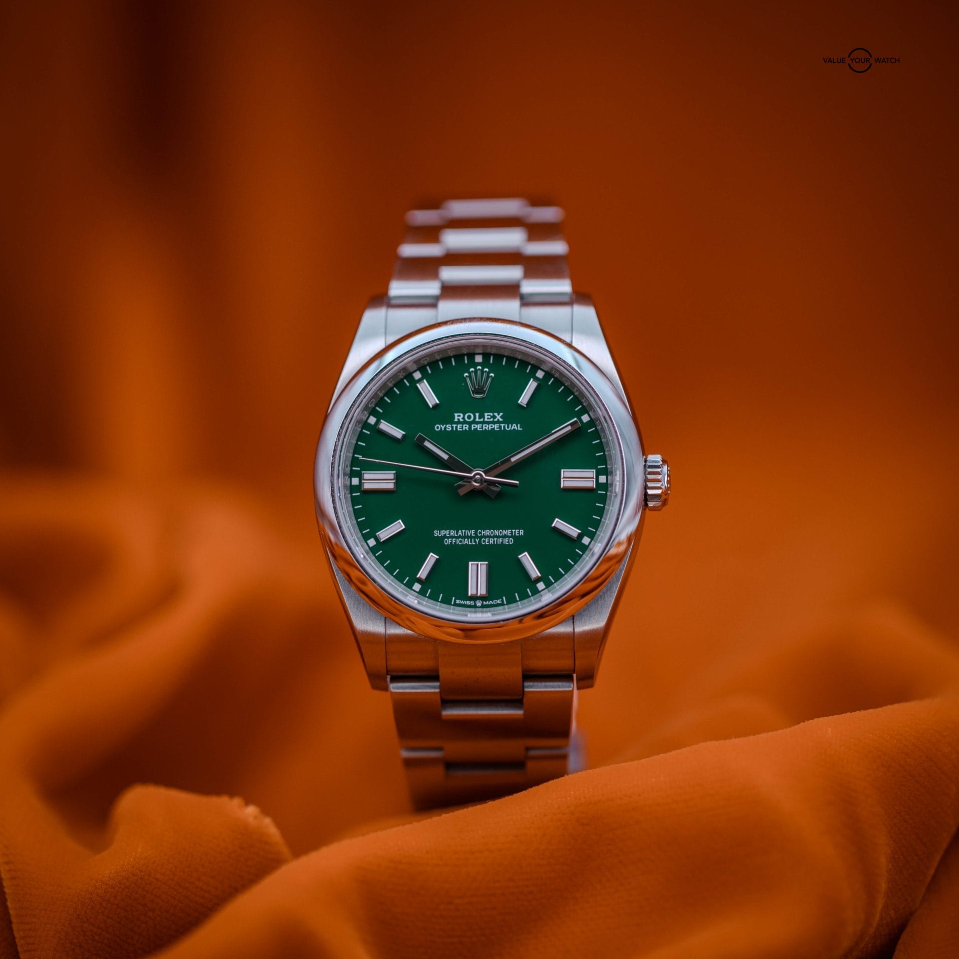 ROLEX OP GREEN DIAL FULL SET 2024 - Image 3