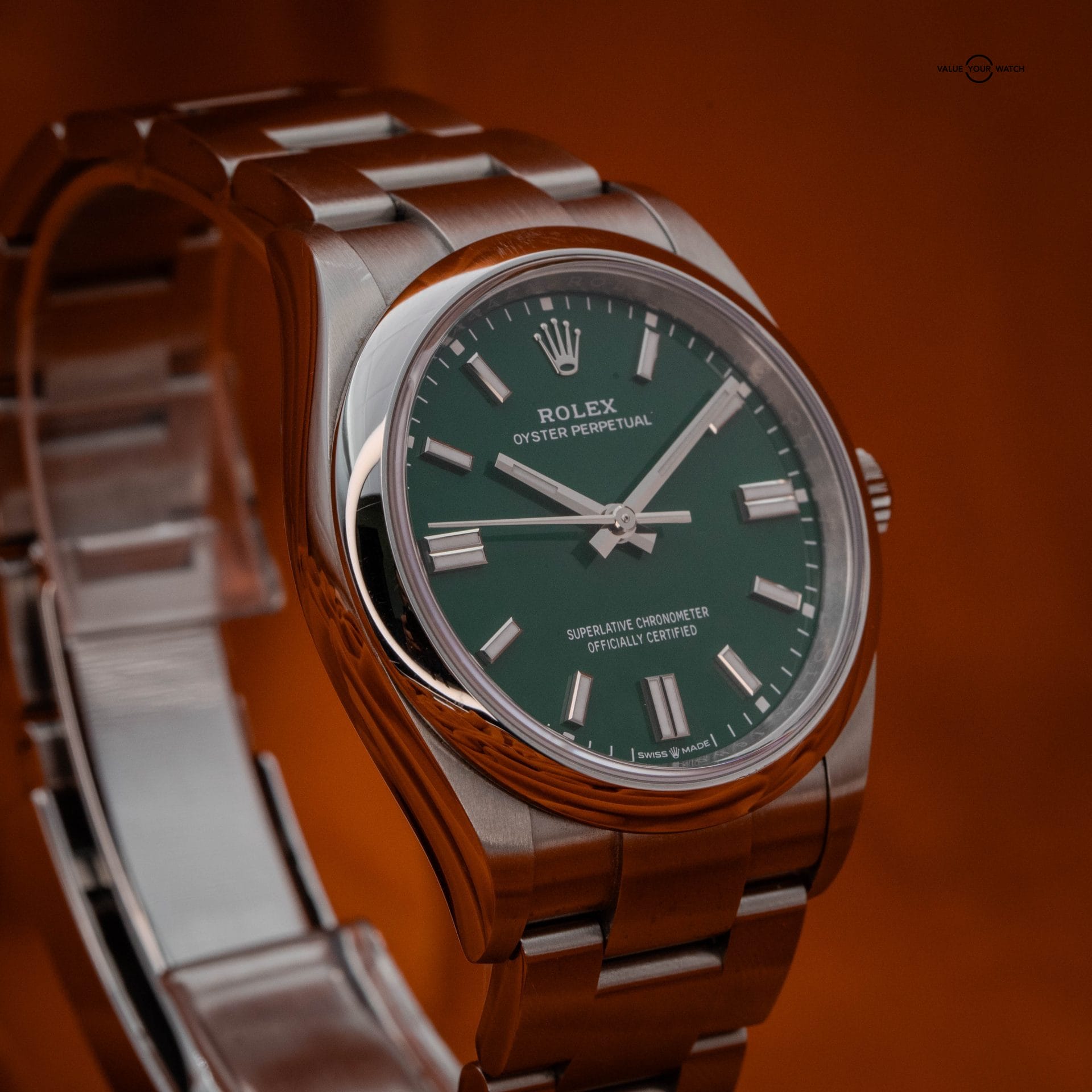 ROLEX OP GREEN DIAL FULL SET 2024 - Image 4