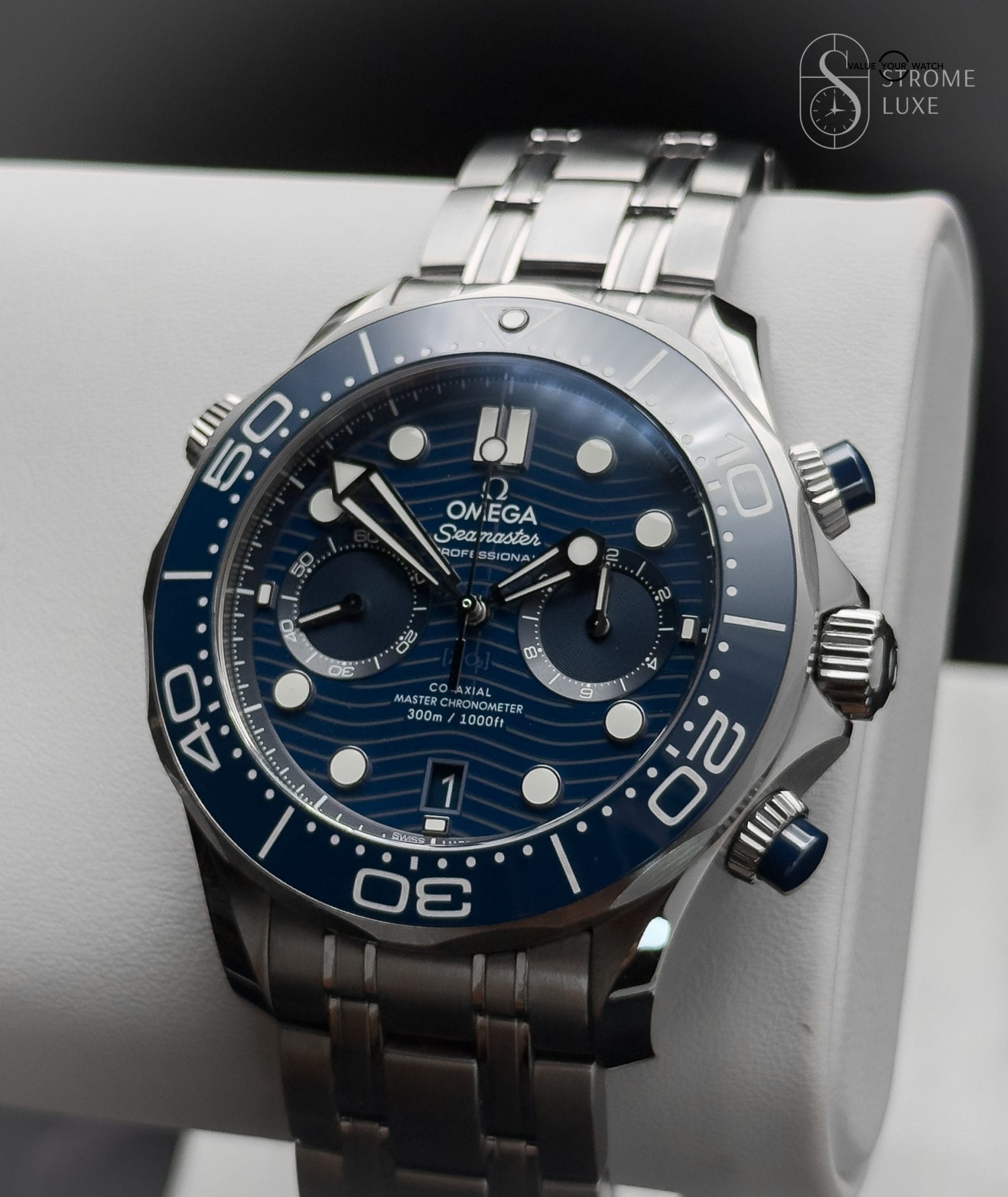 Omega Seamaster Diver 300m Chronograph Blue Dial Complete Set 210.30.44.51.03.001 - Image 6