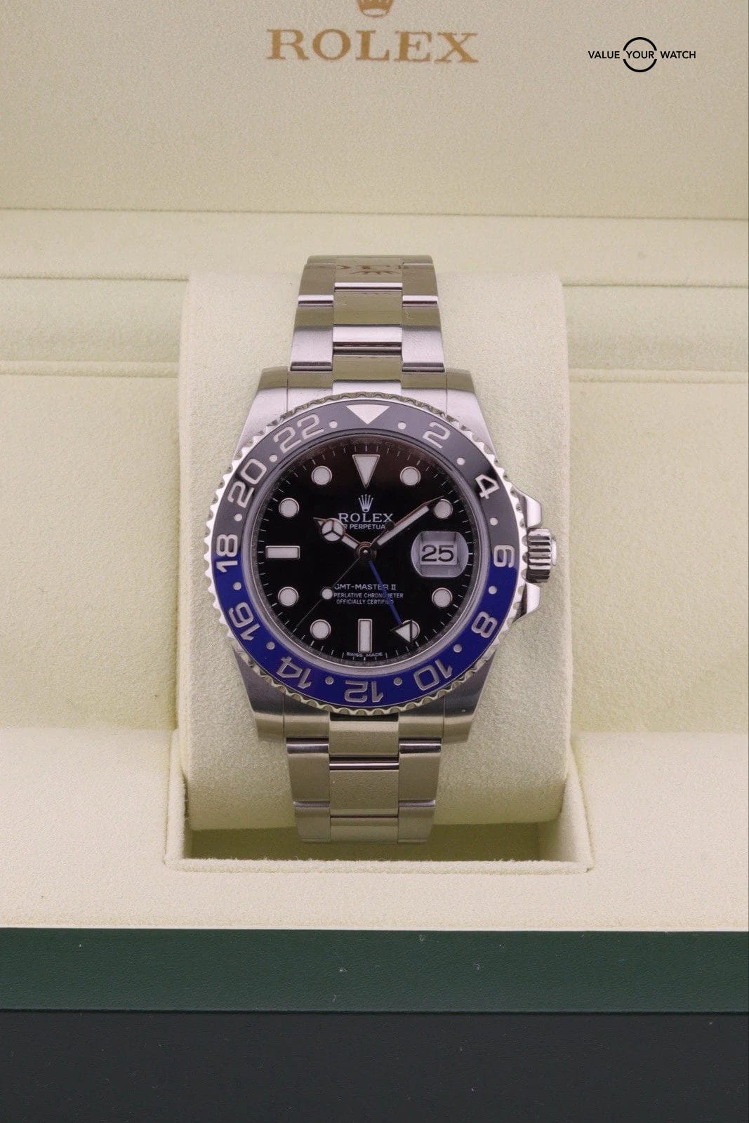 Rolex GMT-Master II 116710BLNR Batman Oyster Band Blue & Black Bezel Year 2015