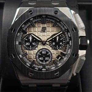 Audemars Piguet Royal Oak Offshore Smoked Taupe 43mm, flyback chrono full set!