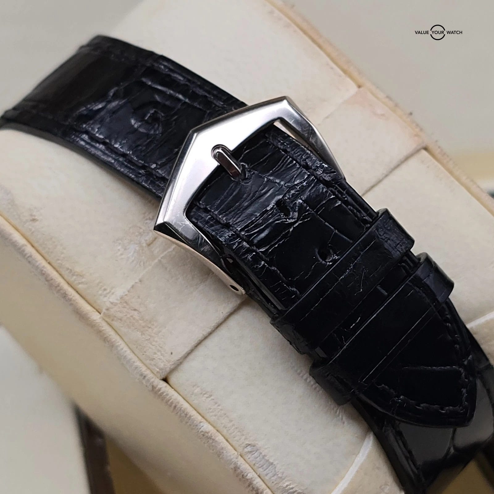 Patek Phillipe Annual Calendar Moonphase, 40mm WG Rhodium/Black dial, Full Set! - Image 5