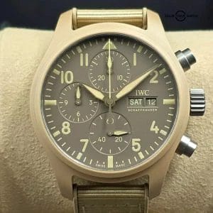 IWC Pilot Chronograph Top Gun in Desert Mojave Ceramic, LNIB full set!